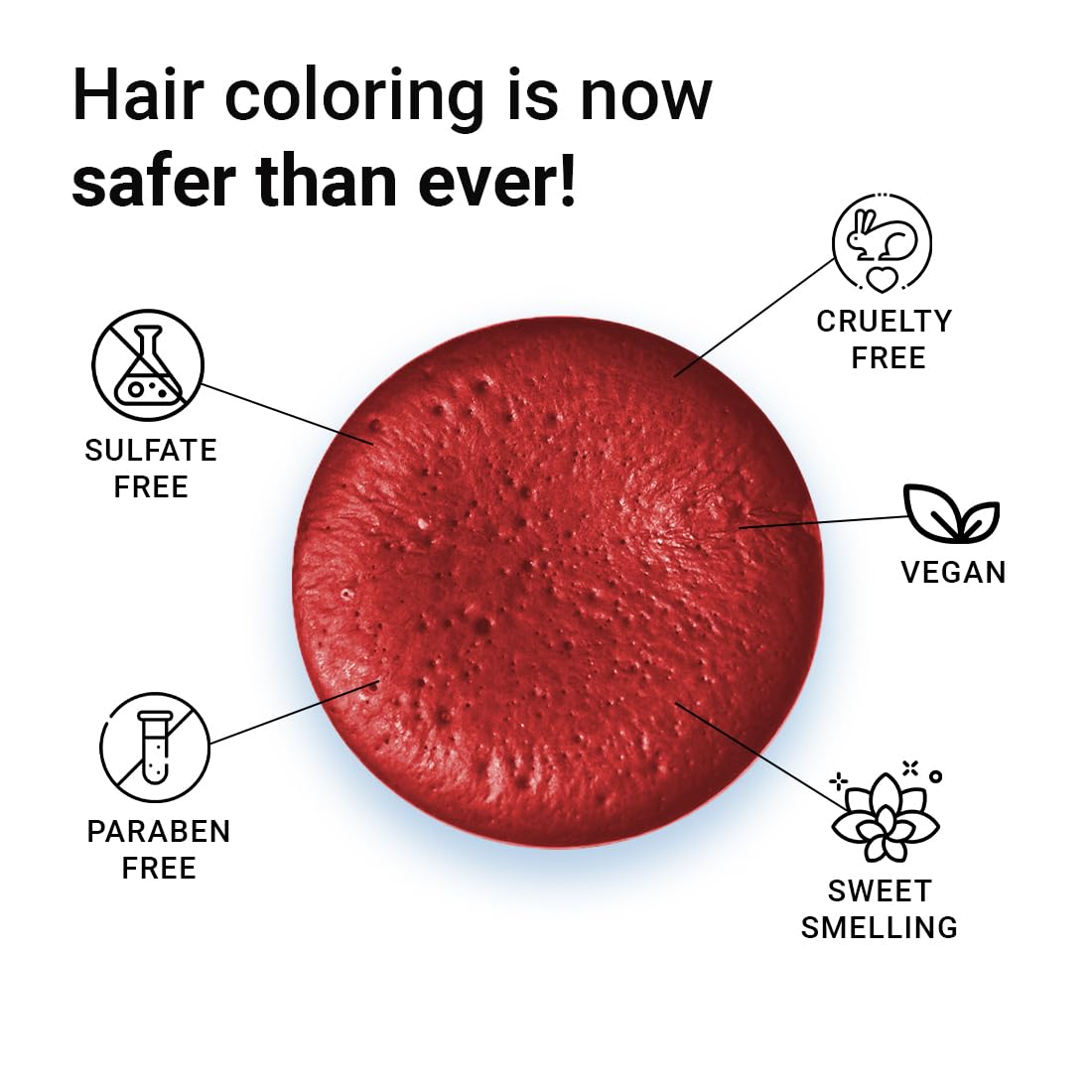 Nishman Professional Hair Color Spray | Cruelty, Peroxide & Ammonia Free |Suitable For Daily Use | Unisex Temporary Hair Color - Red | 150 ML 6