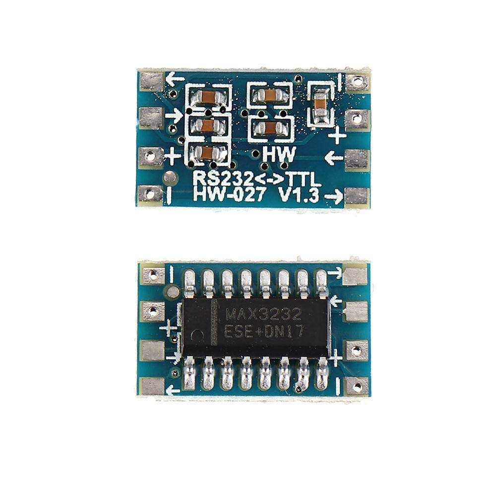 VBNCUUIOPO 20pcs Mini RS232 to TTL Module Converter Board Adapter MAX3232 120kbps 3-5V Serial Port Wood Shaving Tools 1
