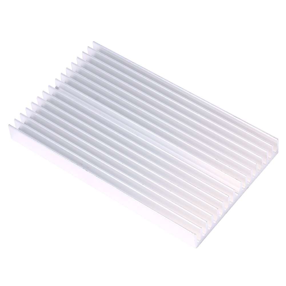 Heatsink, 100x60x10mm PCB Heatsink, Aluminum Heatsink Cooler Cooling Fin, DIY Grille Shape Heat Sink Chip for Computer LC Led Power Transistor 3