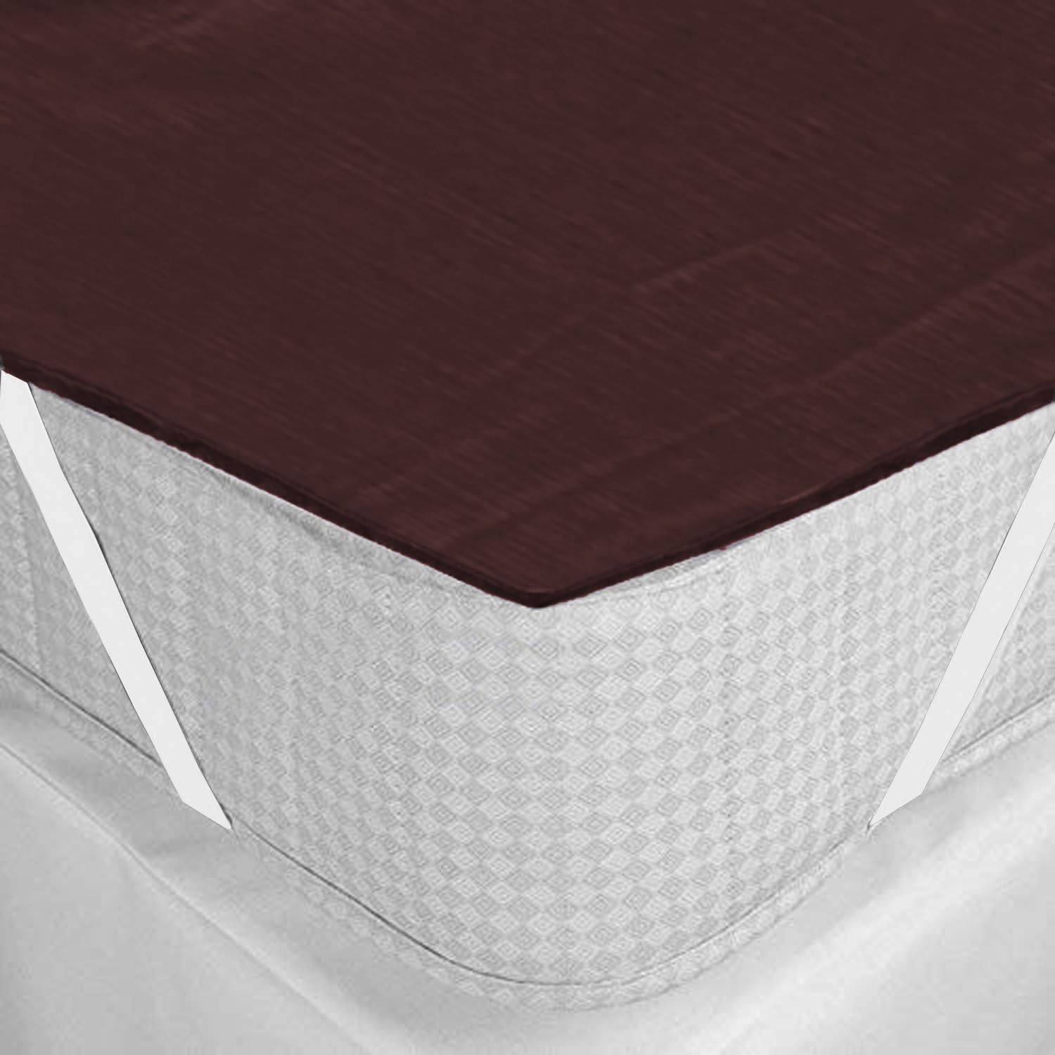 Vocal Store PVC Water Resistant Mattress Protector Sheet, (Brown, Standard,78X48Inches) CPMS2-S03-78X48 5