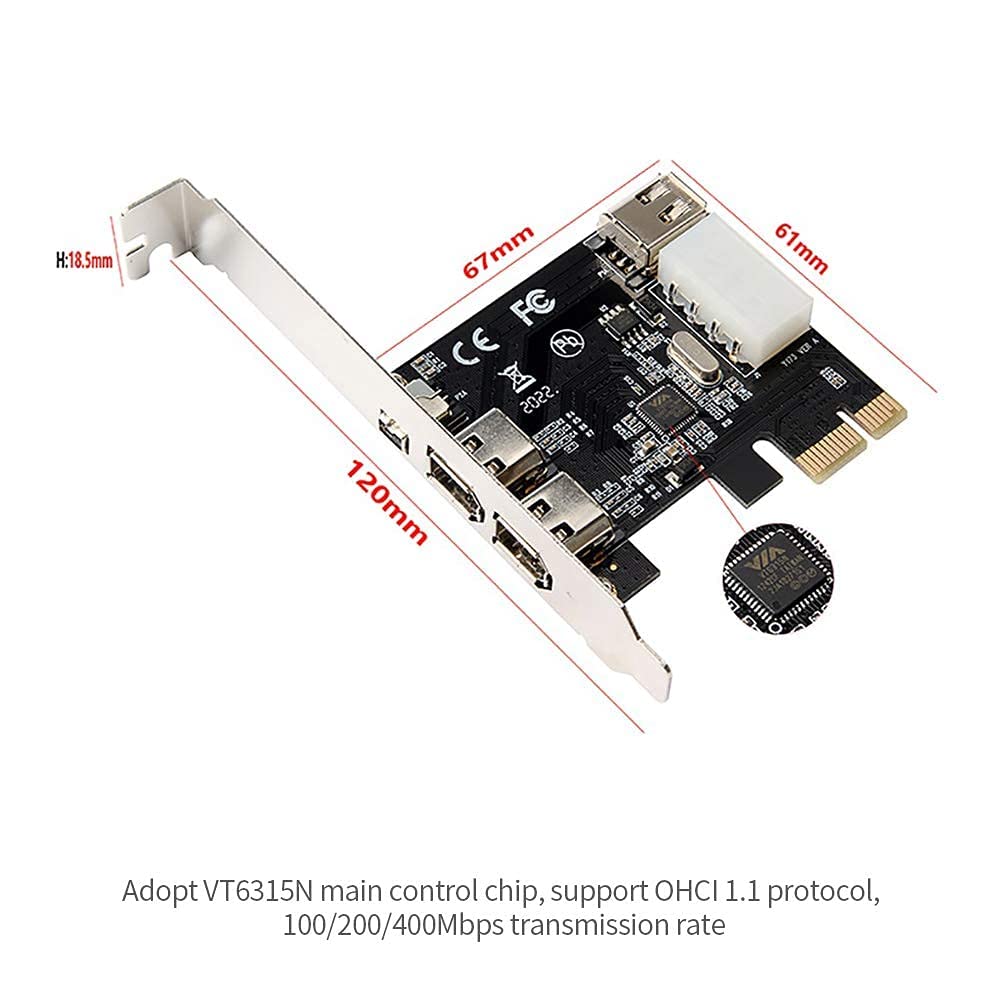 GEONIX PCI Firewire Card, Black 4