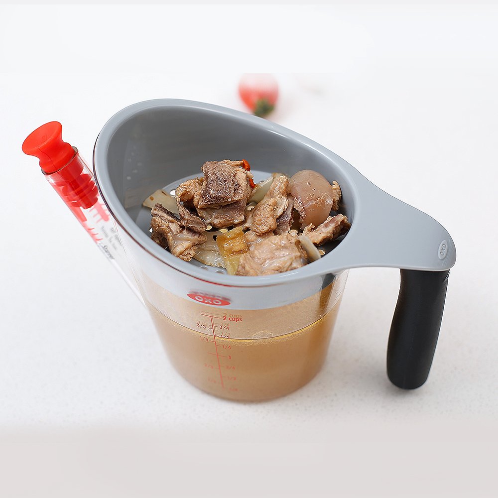 OXO Good Grips 2-Cup Fat Separator - Clear/White/Black 4