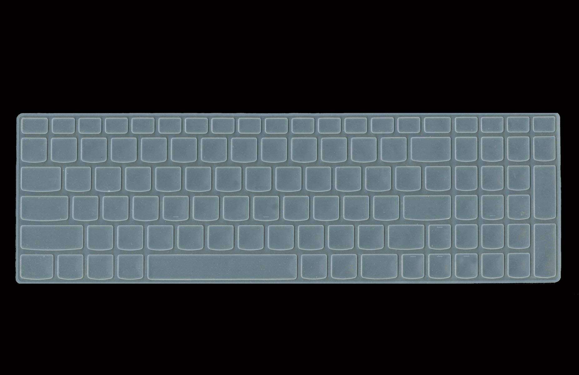 Saco Keyboard Protector Silicone Skin Cover for Lenovo Z51-70 80K600VVIN 15.6-inch Laptop (Transparent) 1