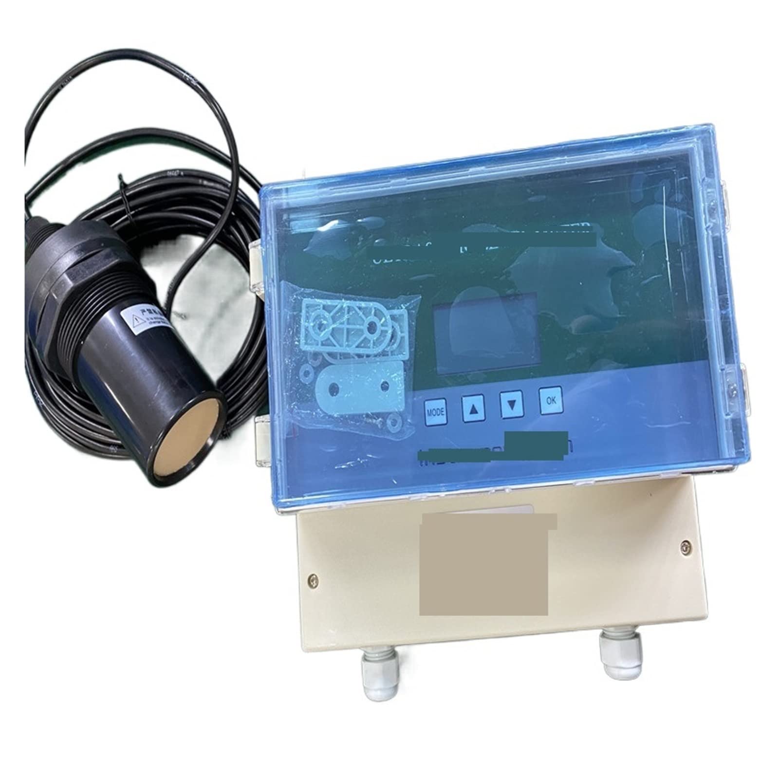 GAMYX 24V 4-20mA RS485 Modbus Output 5m 10m 15m Split Type Liquid Water Ultrasonic Level Sensor for Oil River Pool Tank (Measuring Range : 0-15m Range) 3