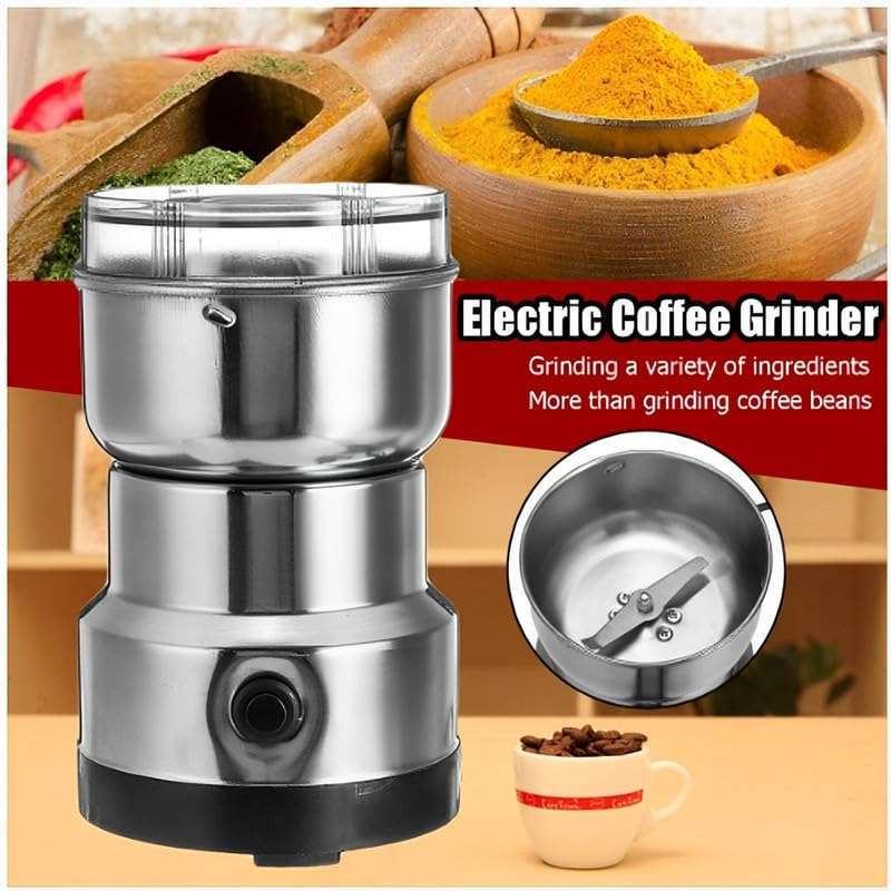 Riona store Stainless Steel Nima Grinder,Spice Coffee Grinder, Dry Masala Grinder, Masala Mixer Grinder Mini, Mini Masala Grinder, Mini Mixer Grinder, Spice Grinder Mini 6