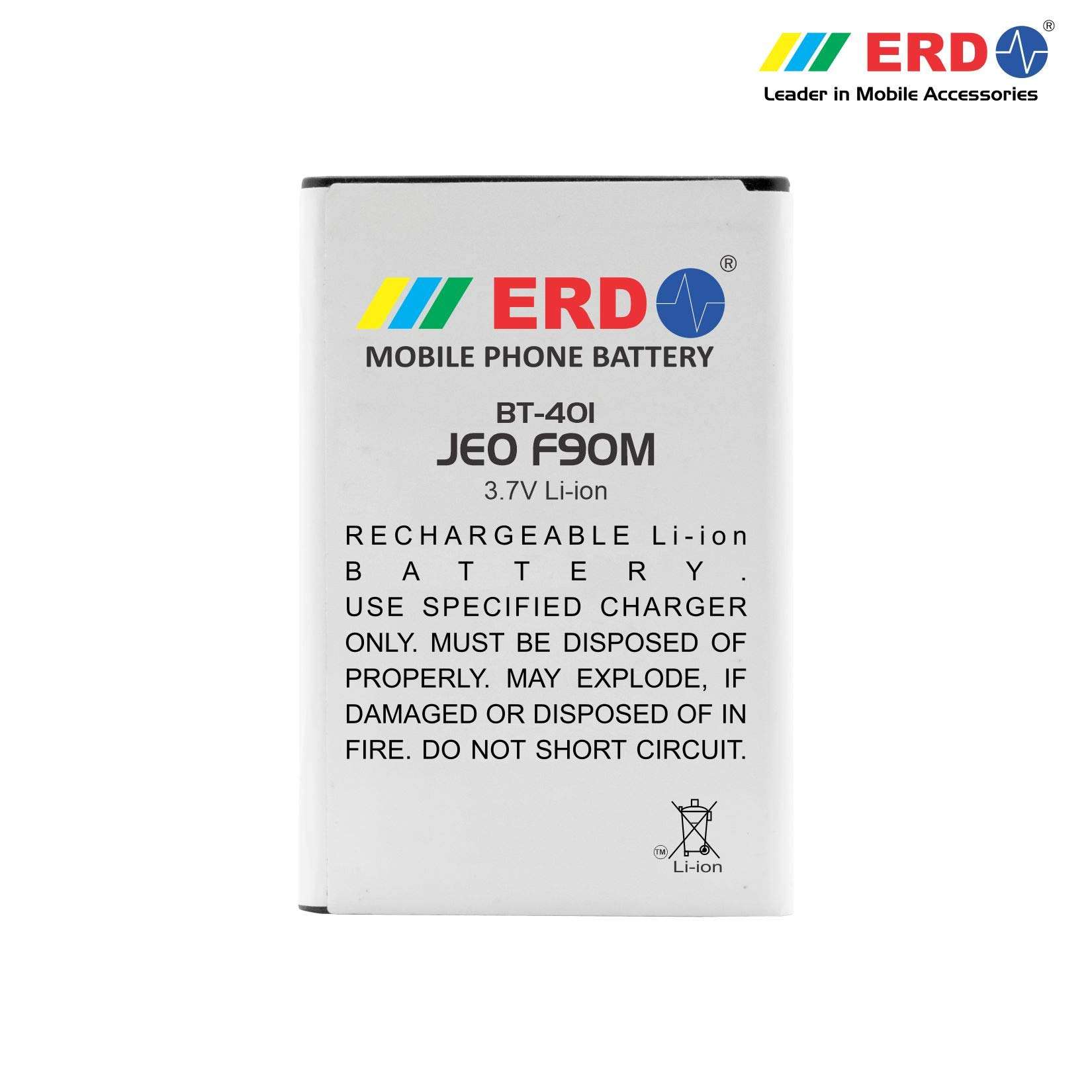 ERD BT-401 LI-ION Mobile Battery | Replacement Battery Compatible with JIO F90 | Capacity 1500 mAh 4