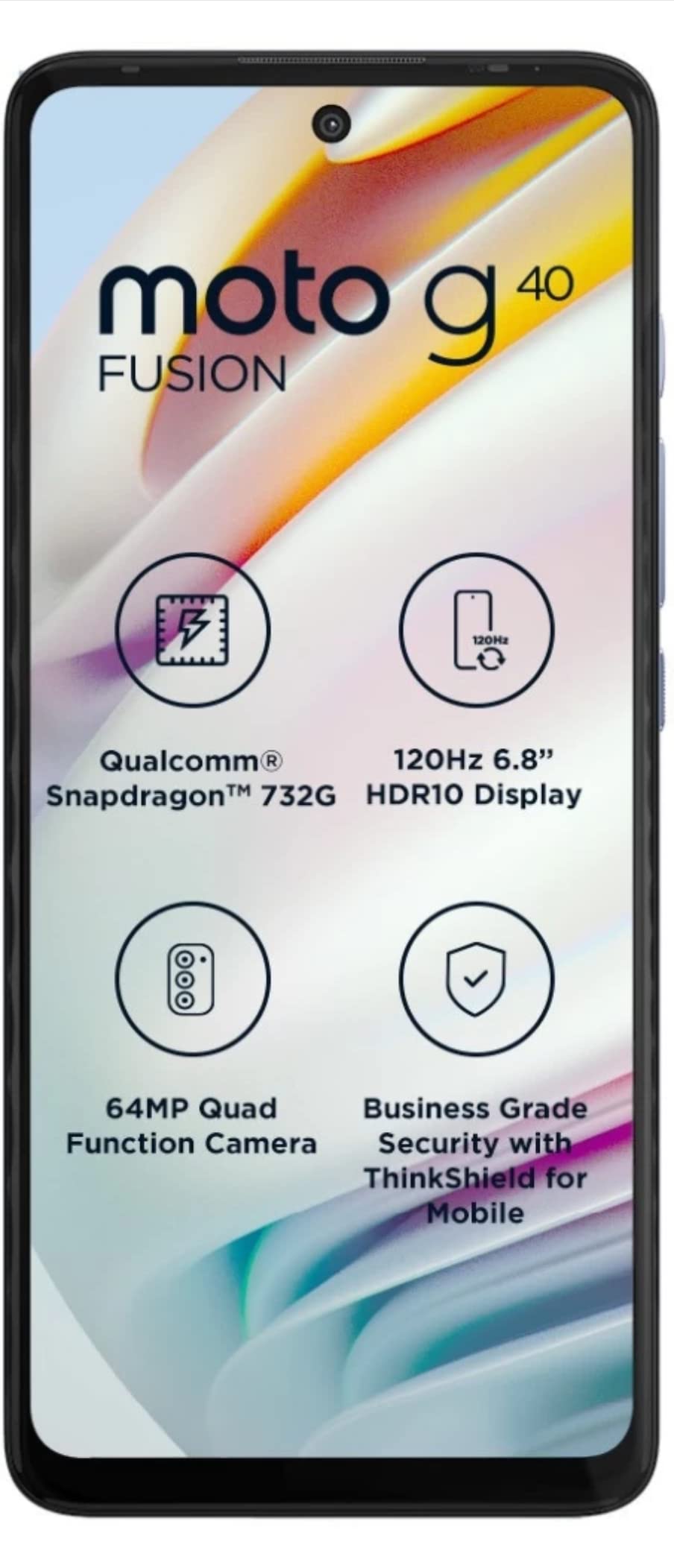 Motorola G40 4G (Dynamic Gray, 6GB RAM, 128GB Storage) | 6.78 inch Full HD+ IPS LCD Display | Qualcomm Snapdragon 732G Octa Core 2.3 GHz Processor | 64MP + 8MP + 2MP REAR Camera | 16MP Front Camera 1