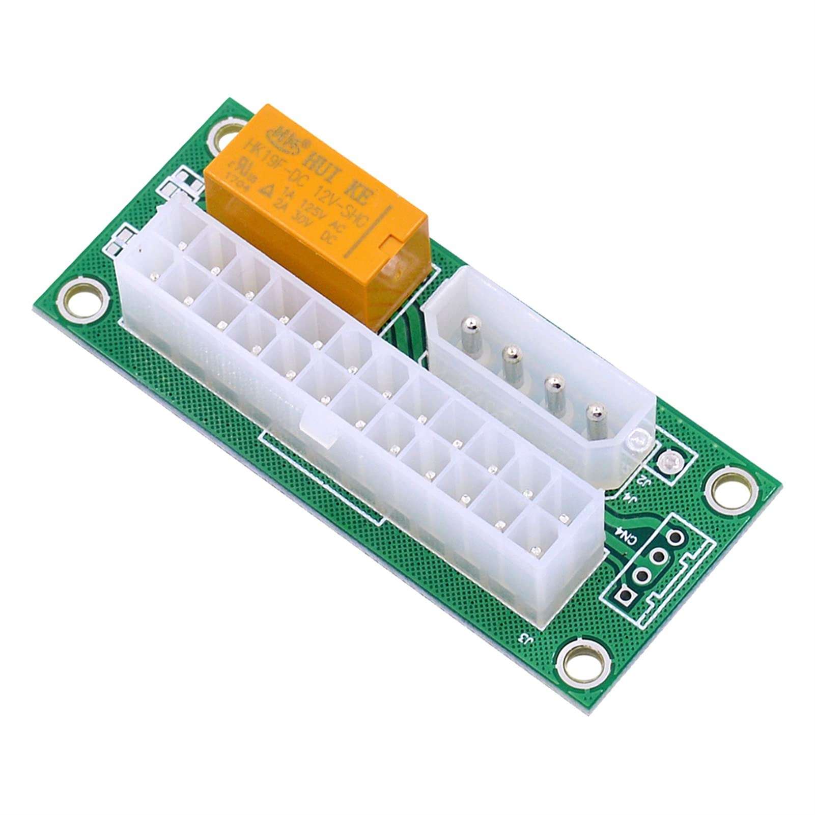 BHOLSA 100PCS ADD2PSU ATX 24Pin to 4Pin Power Supply Sync Starter Extension Cable Card Dual PSU Adapter Converter 1