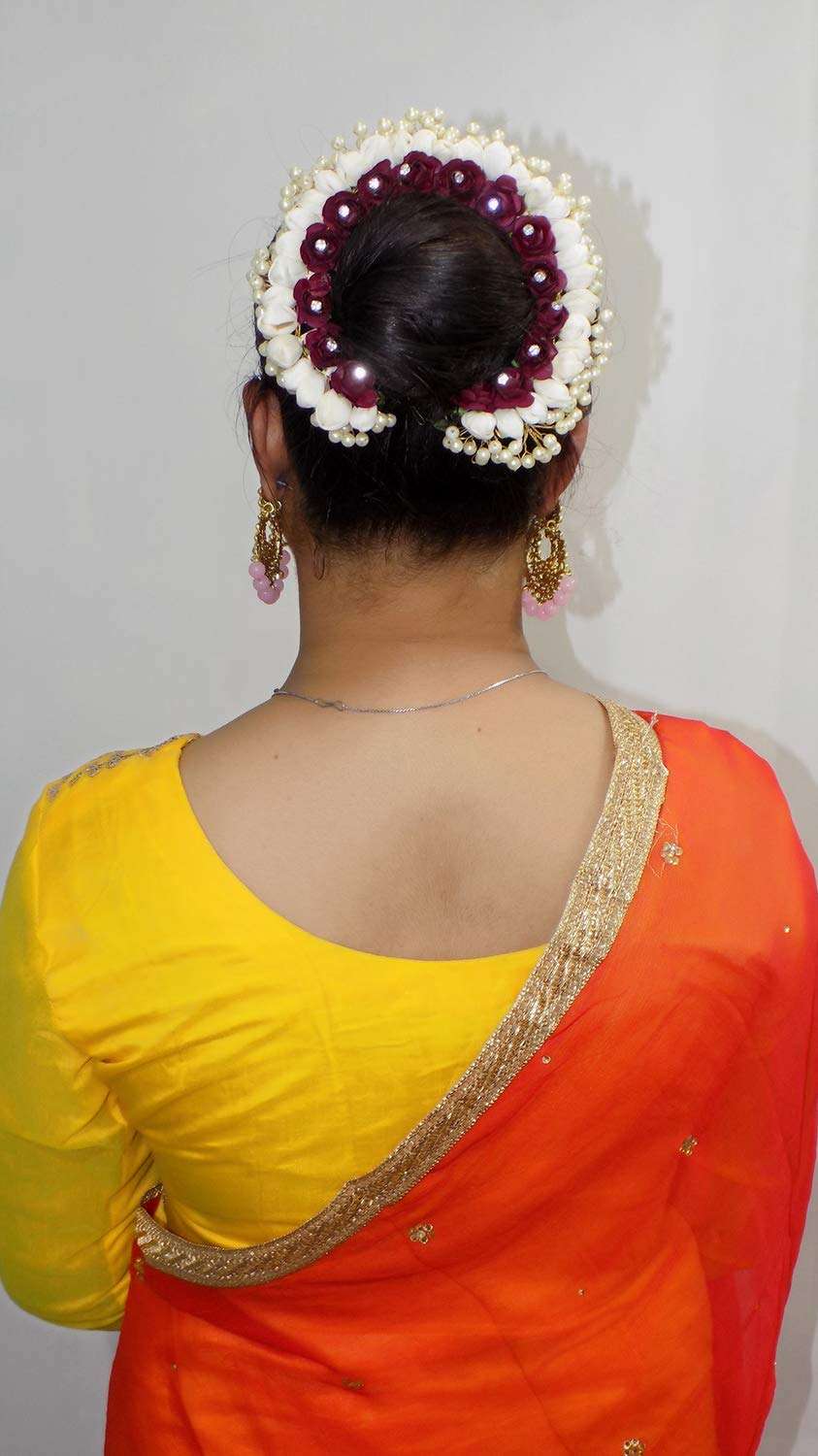 RAAYA Artificial Gajra Bun Hair Gajra Accessories For Women Stylish, Pack Of 1 5