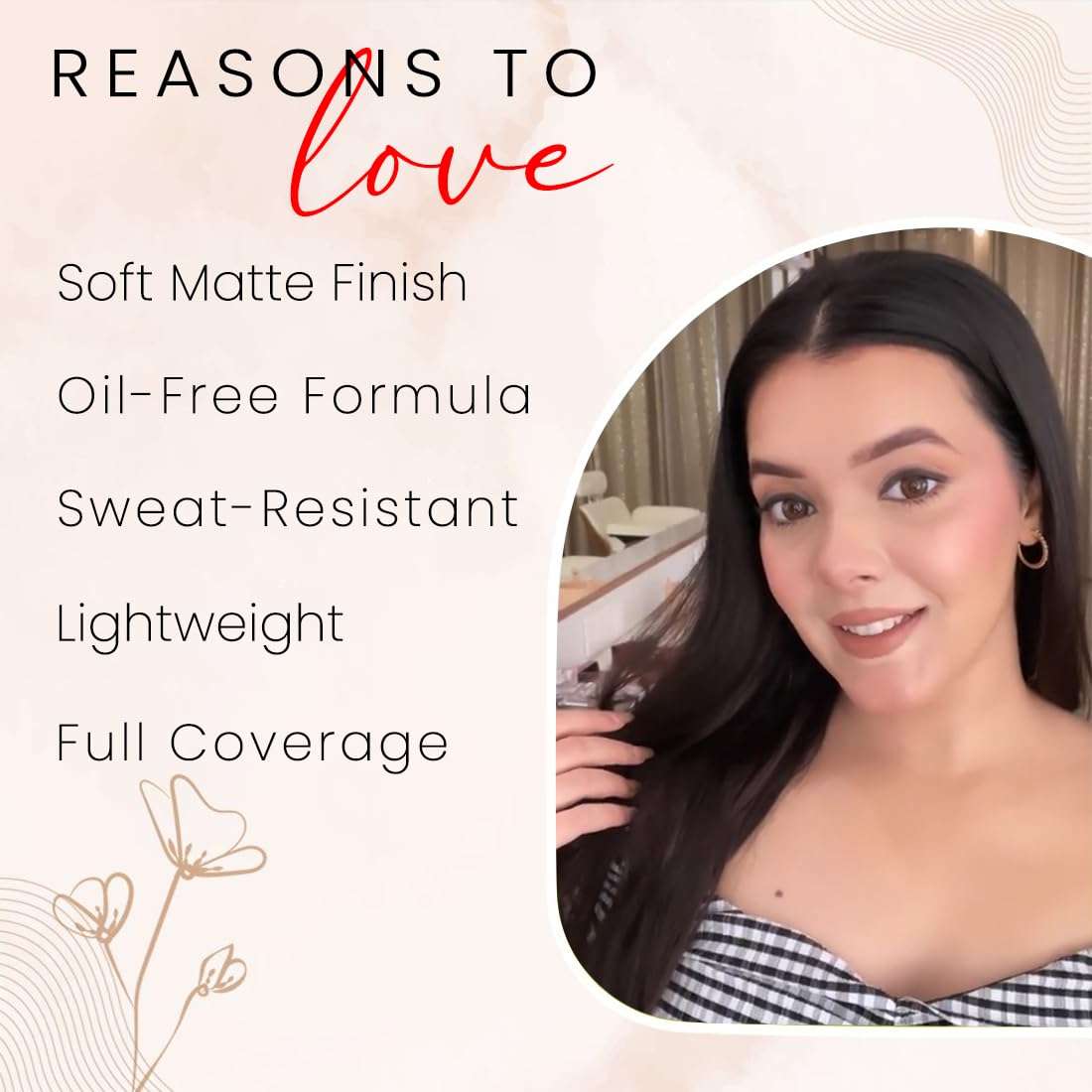 COLORESSENCE HD Foundation - Buildable Coverage Liquid Foundation | Covers Blemishes and Dark Spots | Waterproof & Sweat Resistant |Whipped Glace | 2 Applicator Sponges FREE 2