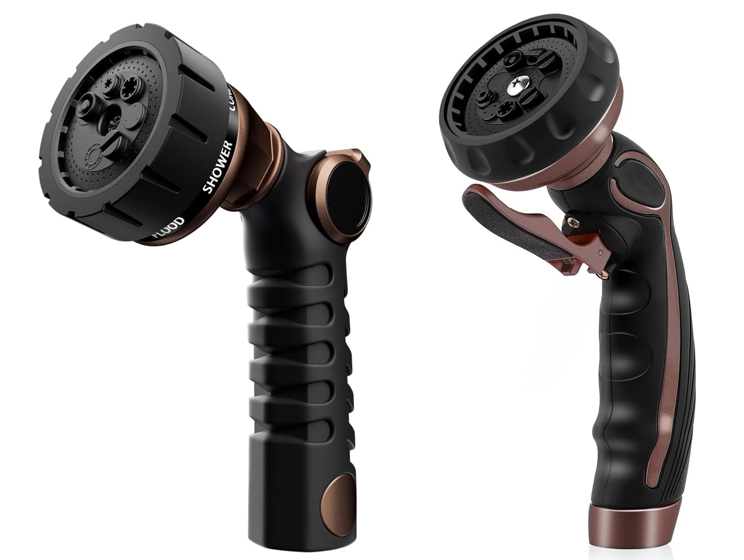 RESTMO Hose Nozzle with Easy Self-Lock Trigger, Heavy Duty Metal Water Hose Sprayer with Thumb Control, On/Off Valve, Ideal for Outdoor Lawn & Garden Watering, Car & Pet Washing 1