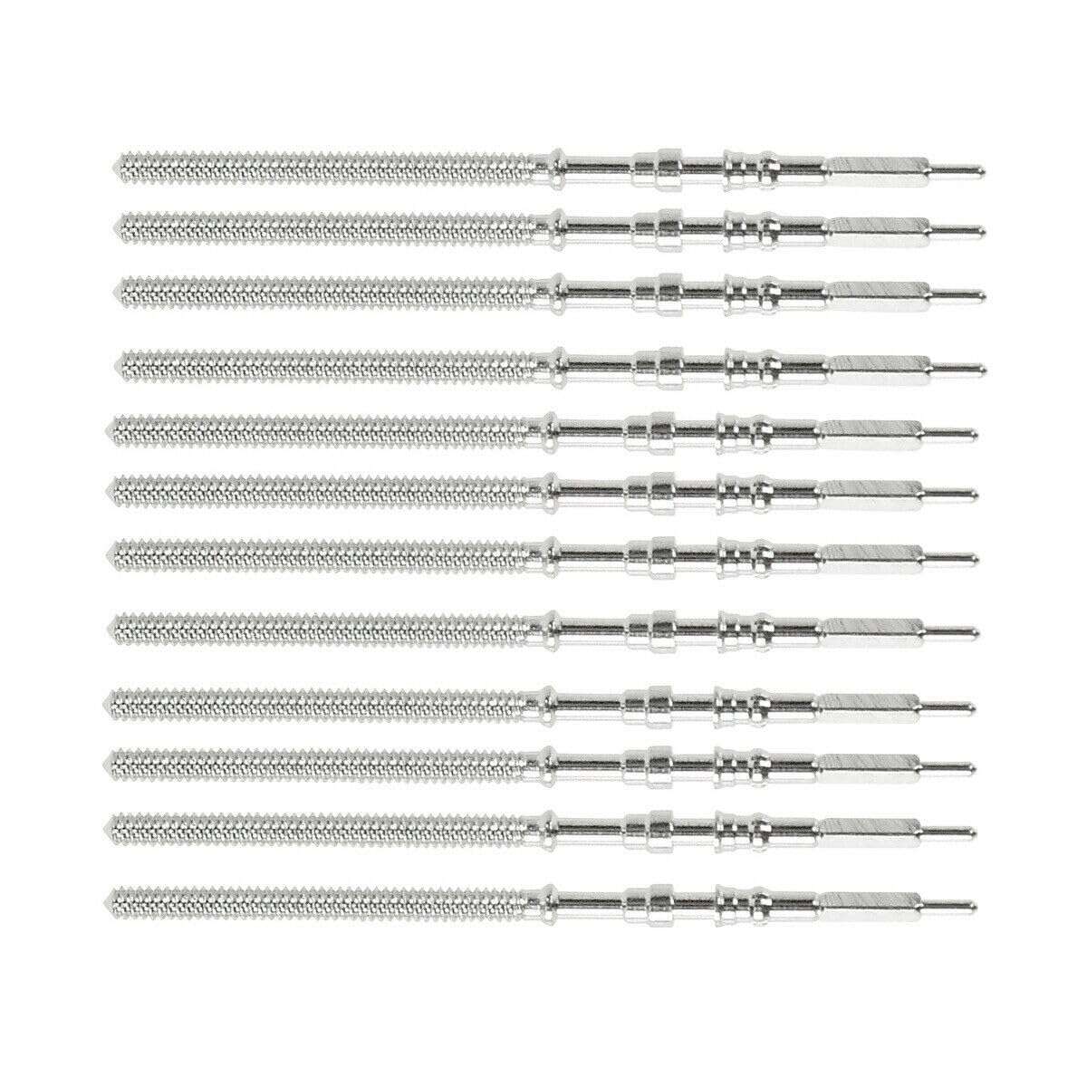 Ewatchparts 12 Genuine Seiko Winding Stems Compatible With Movement SKX009 7S26 7S36 NH26 NH35 NH36 4R36 3