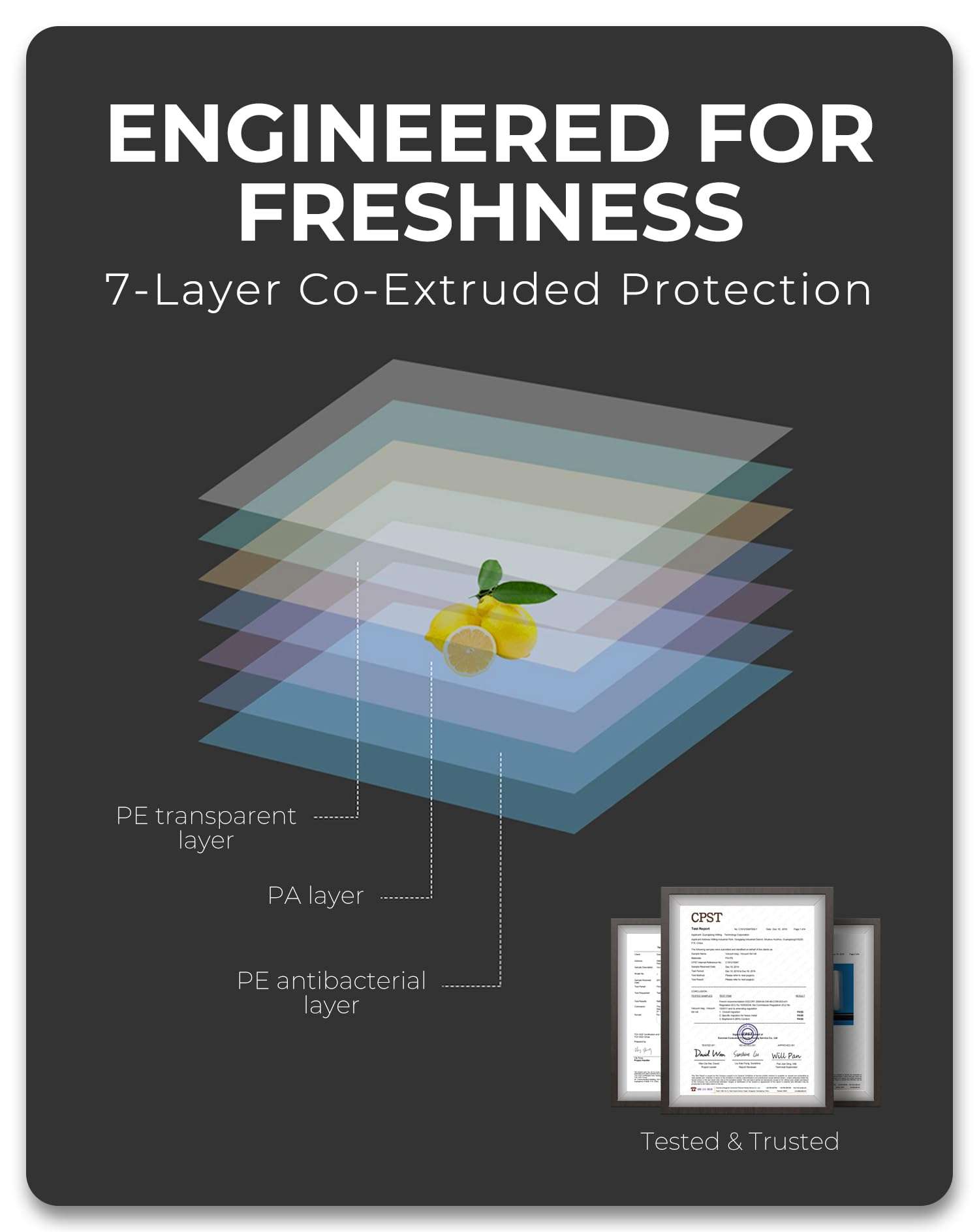 EconoHome Heavy Duty Vacuum Seal Bags for Food - Commercial-Grade, Airtight & Leakproof Plastic Vacuum Storage Bags for Sous Vide, Meal Preparation, Processing & Dry Aging Meat - 11"x20' Roll, 8 Pack 6