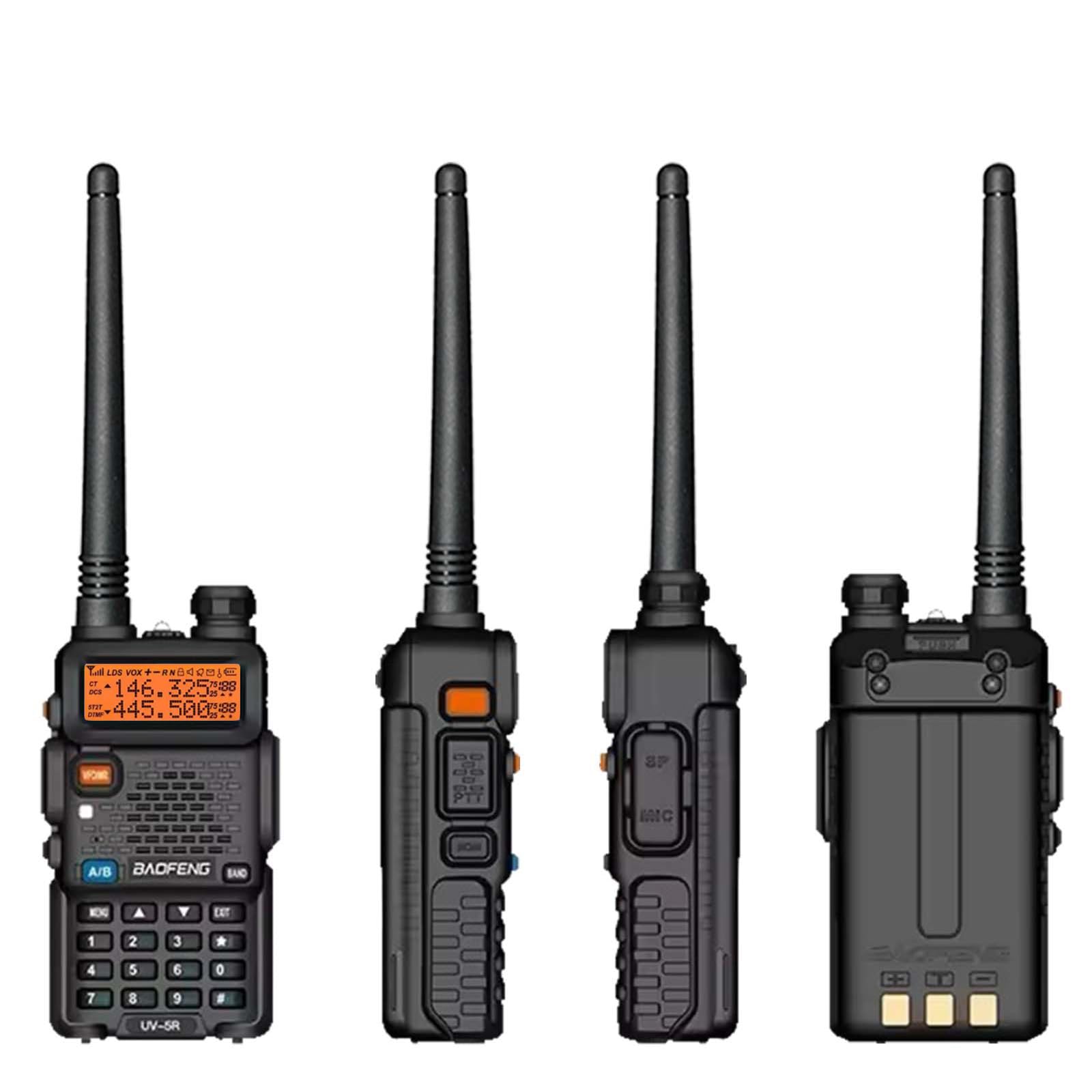 BAOFENG UV-5R Radios Walkie Talkies Long Range Ham Radio Handheld Hunting Camping(2 Pack) 5