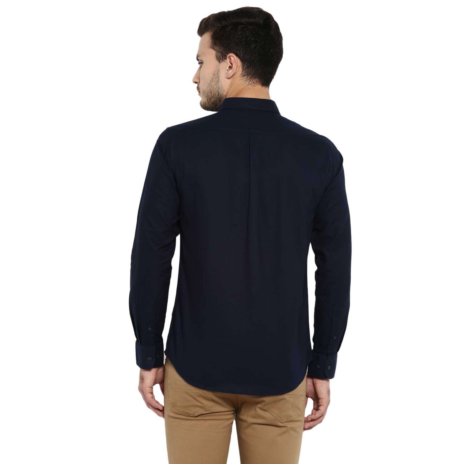 Red Tape Men's Solid Regular fit Casual Shirt (RSF9364A_Navy_S 4