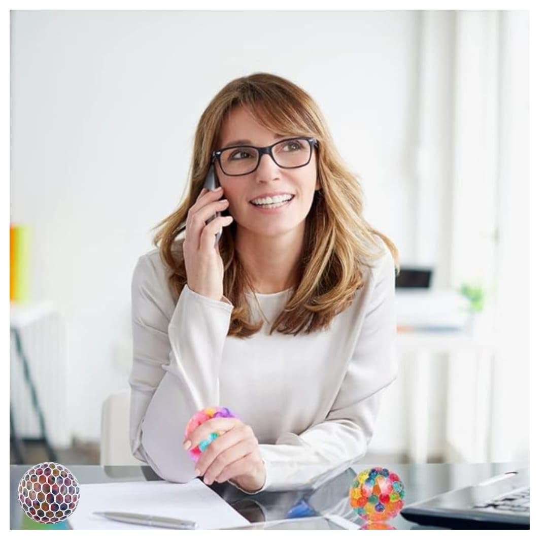 FETE PROPZ Relieve Stress and Have Fun with Our 4 Pcs Squishy Stress Relief Balls - Soft Toys for Kids Come in Vibrant Random Party Favor 6