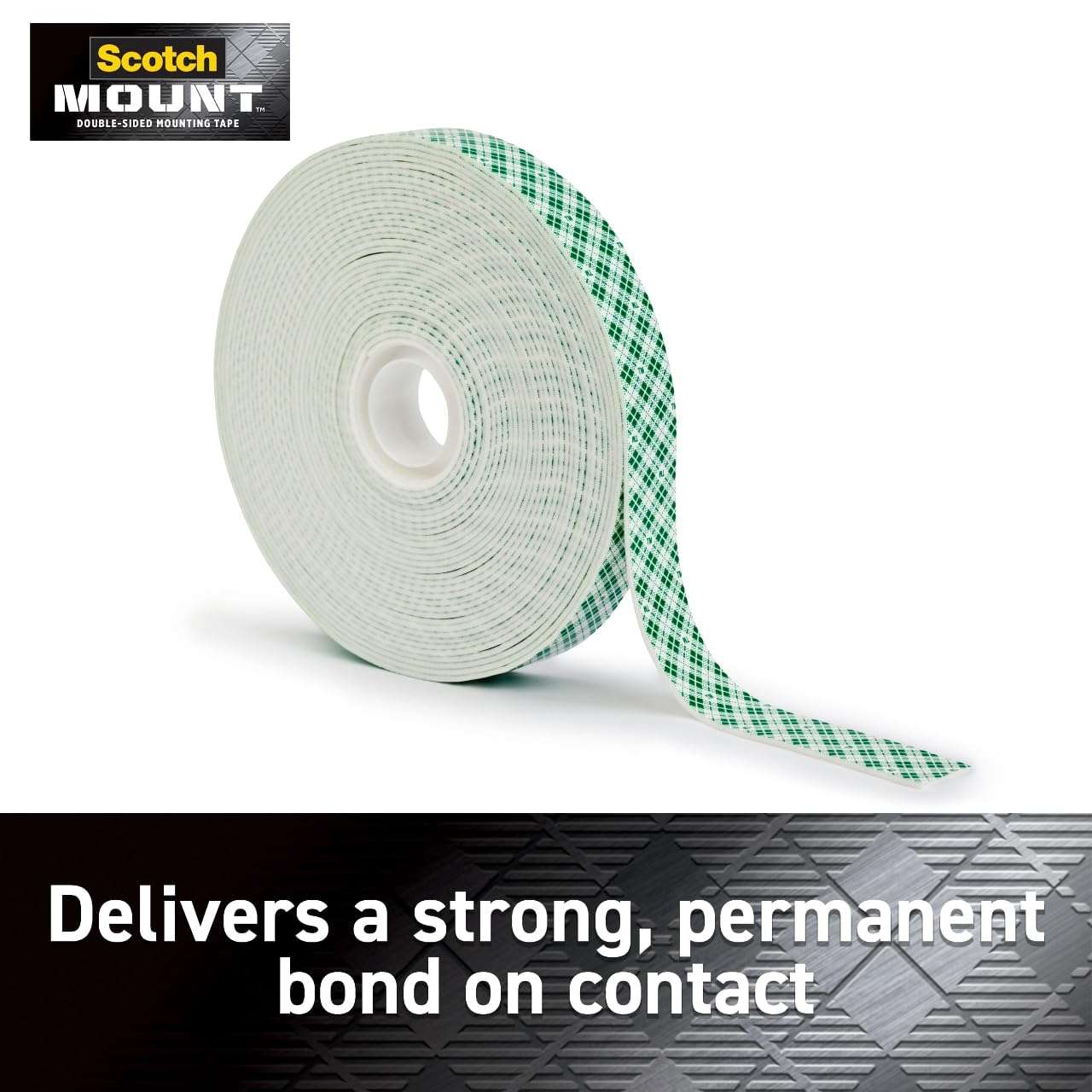 Scotch-Mount Indoor Double-Sided Mounting White Tape Mega Roll, 3/4 in x 350 in (29.1 ft), Features 3M Industrial Strength Adhesive, No Mess or Tools (110H-Long-DC) 2