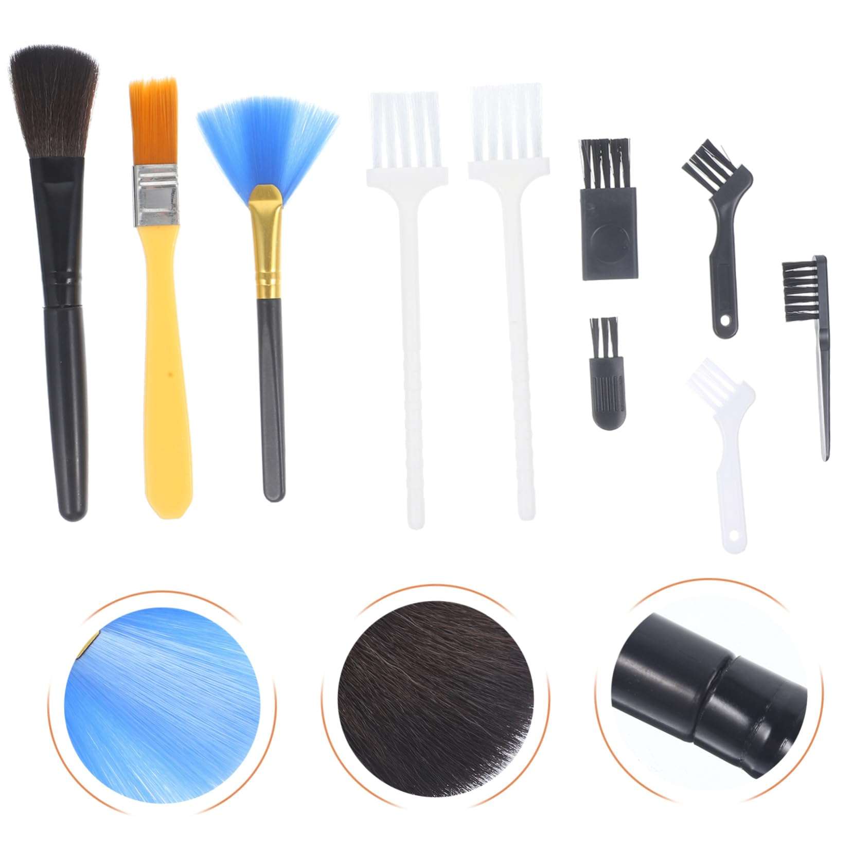 10pcs Keyboard Brush Keyboard Cleaning Kit Small Cleaning Brush Kit Phone Brush Keyboard Cleaning Brush Computer Cleaning Brush Dust Removal Computer Brush Cleaning Dust Brush Kit jojofuny 6