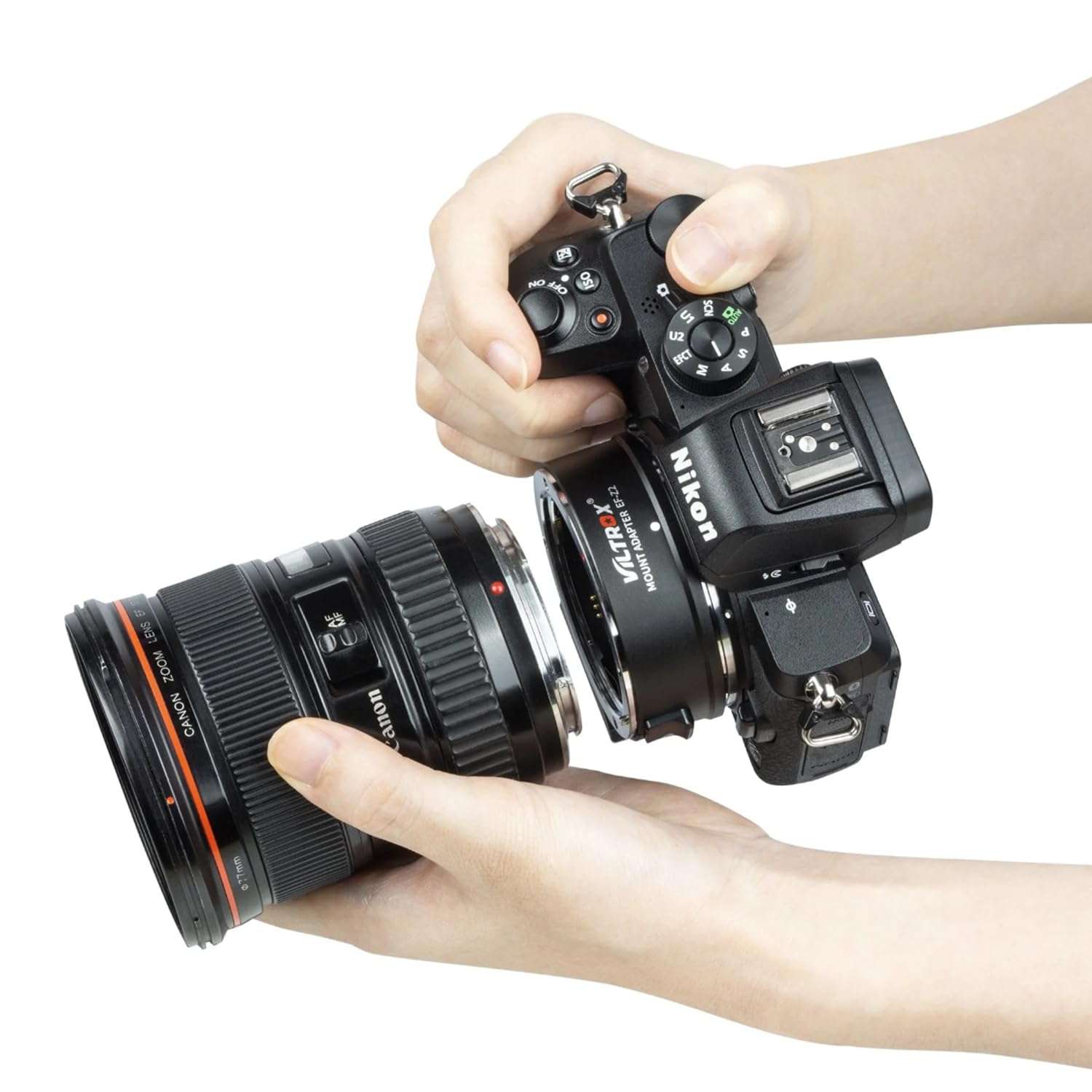 VILTROX EF-Z2 Auto Focus Lens Adapter 0.71x Reducer Speedbooster Lens Converter Compatible with Canon EF Mount Lens to Nikon Z Mount Mirrorless Cameras Z5 Z6 Z6II Z6III Z7 Z7II Z7III Z8 Z9 Z50 Zfc 5