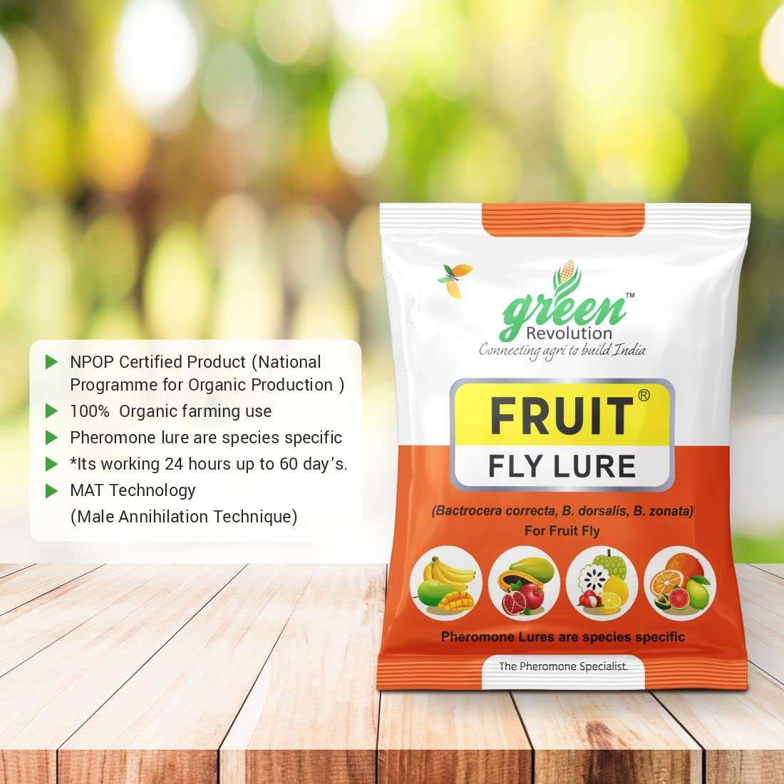 Fruit Fly Lure Pack of 20 |Pheromone Lure for Fruit Fly (Bactrocera Dorsalis, Bactrocera Correcta, Bactrocera Zonata) 4