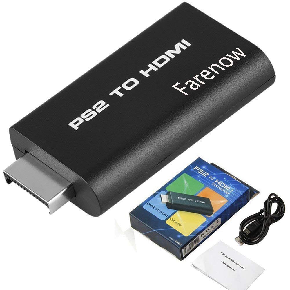 Video AV Adapter for Sony Playstation 2 PS2 to HDMI Converter w/ 3.5mm Audio Output, for HDTV HDMI Monitor by Farenow 1