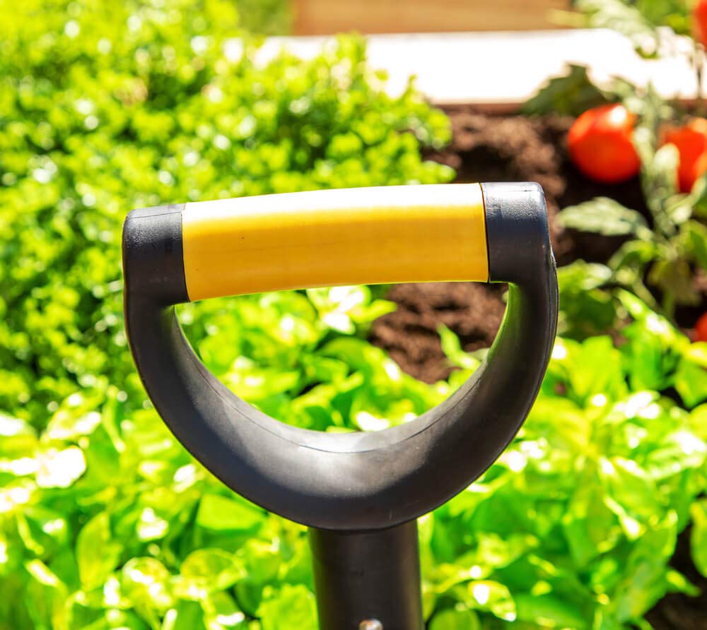 Spear Head Spade Small Mini Reinforced Fiberglass Gardening Shovel with Cushioned D Grip, Carbon Manganese Steel Metal Garden 6