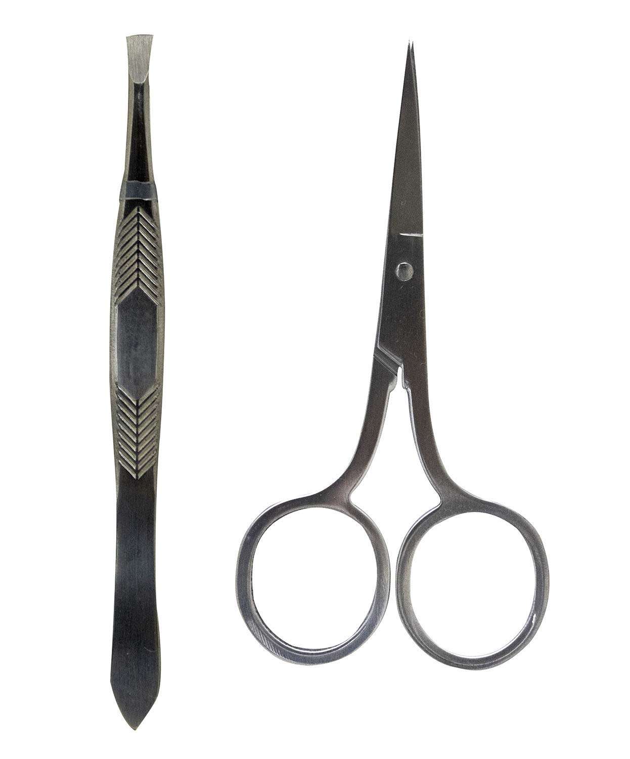 Raaya Facial Cosmetic Tool, Scissors With Pluckre,For Women And Girls, 30 Grams, Golden, Pack Of 1 1