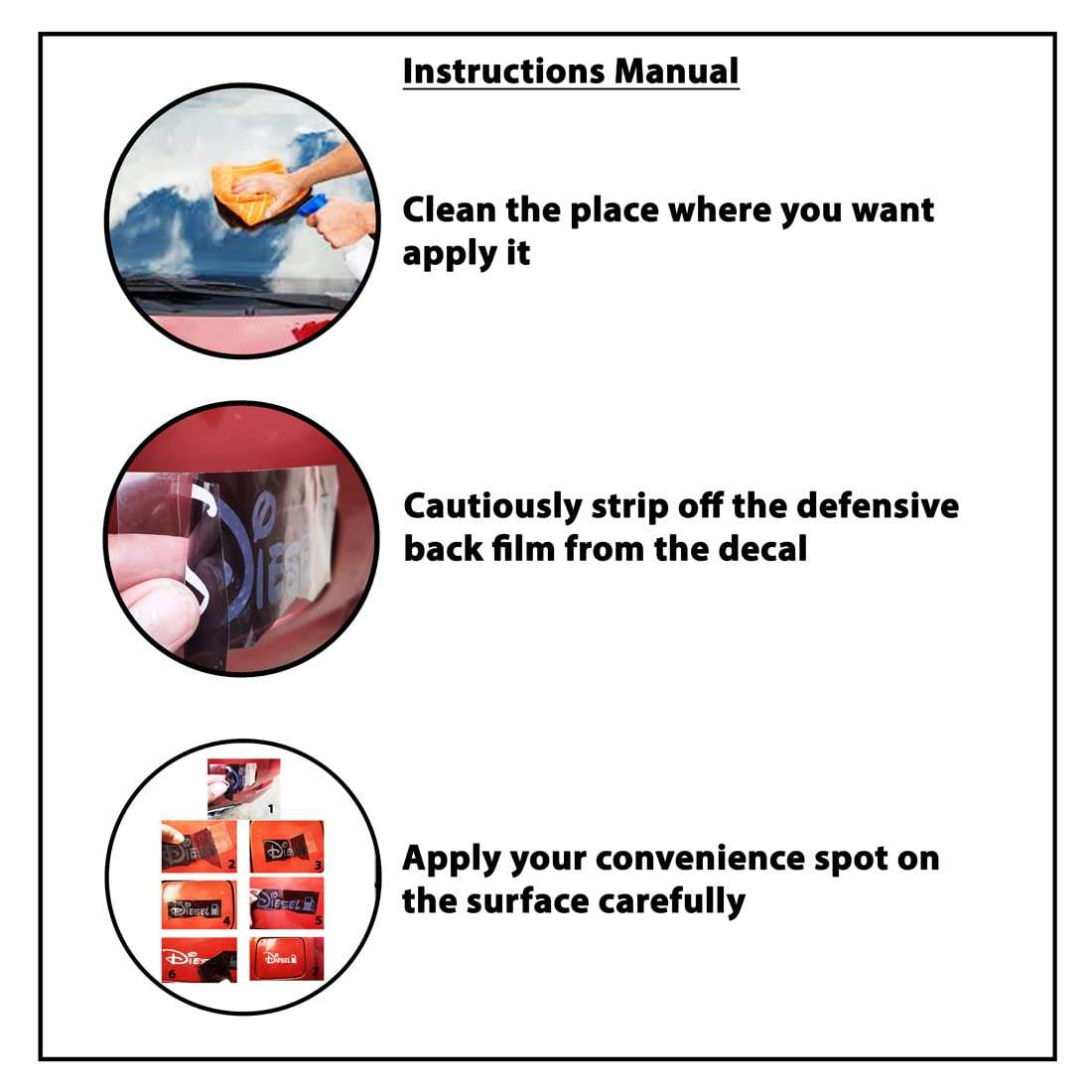 Claw cuts - Petrol Sticker for Car Petrol Fuel Tank Lid Cover Styling | Fuel Door Sticker | Reflective, Self-Adhesive,Long-Lasting,Waterproof Vinyl Sticker/Decal ((L 11 cm X H 9.5cm), RED and Black) 3