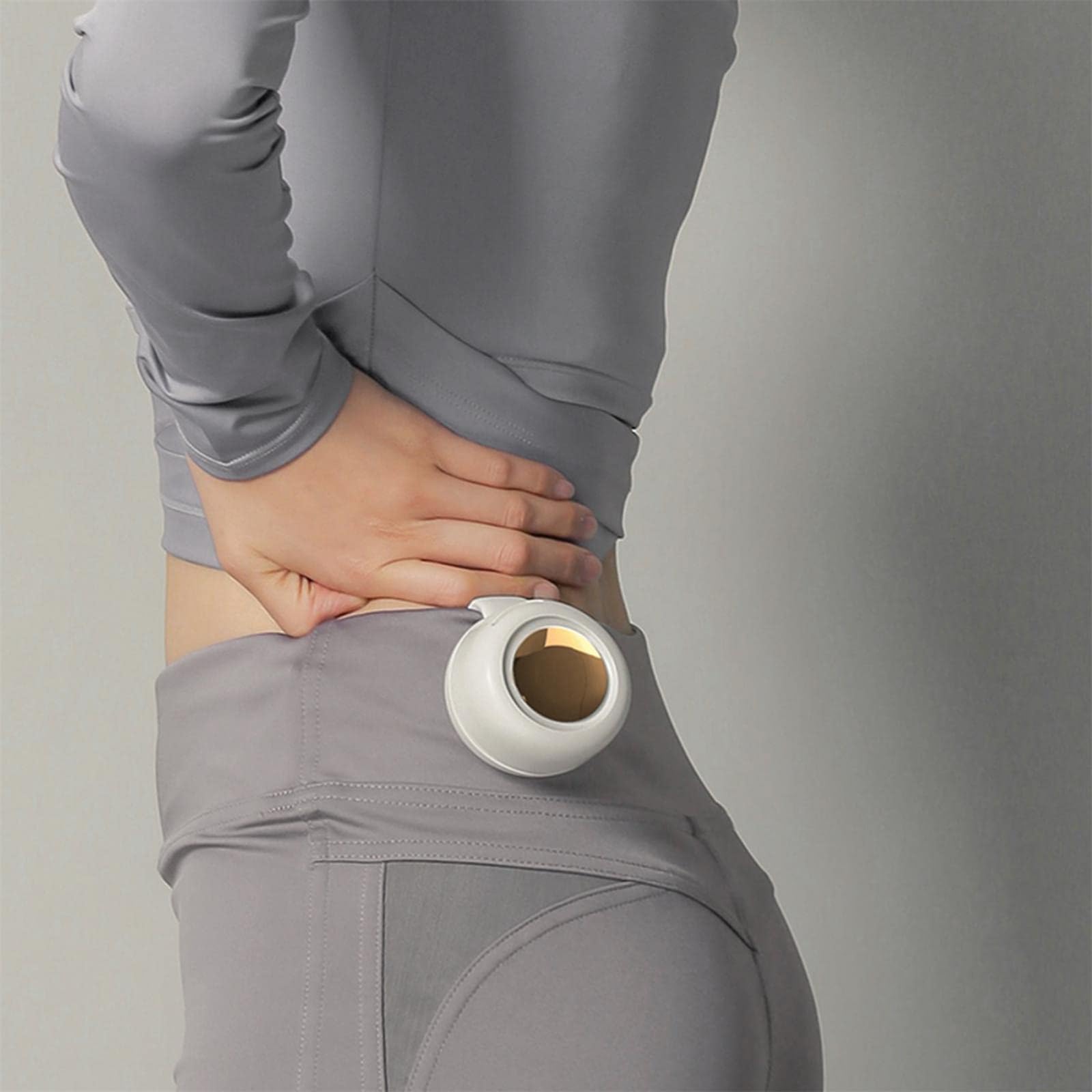 flacoko Aviationp Portable Silent Mini Bladeless Electric Fan, Small Clip Fan, Portable Silent Mini Bladeless, Whirlwind Fan for Waist Clip Fans, Suitable for Outdoor & Travel & Office (WHITE+GREEN) 6