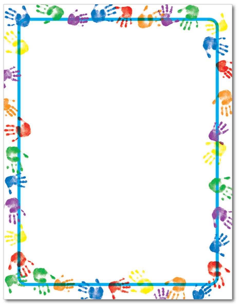 Baby Handprints Stationery Paper - 80 Sheets 1