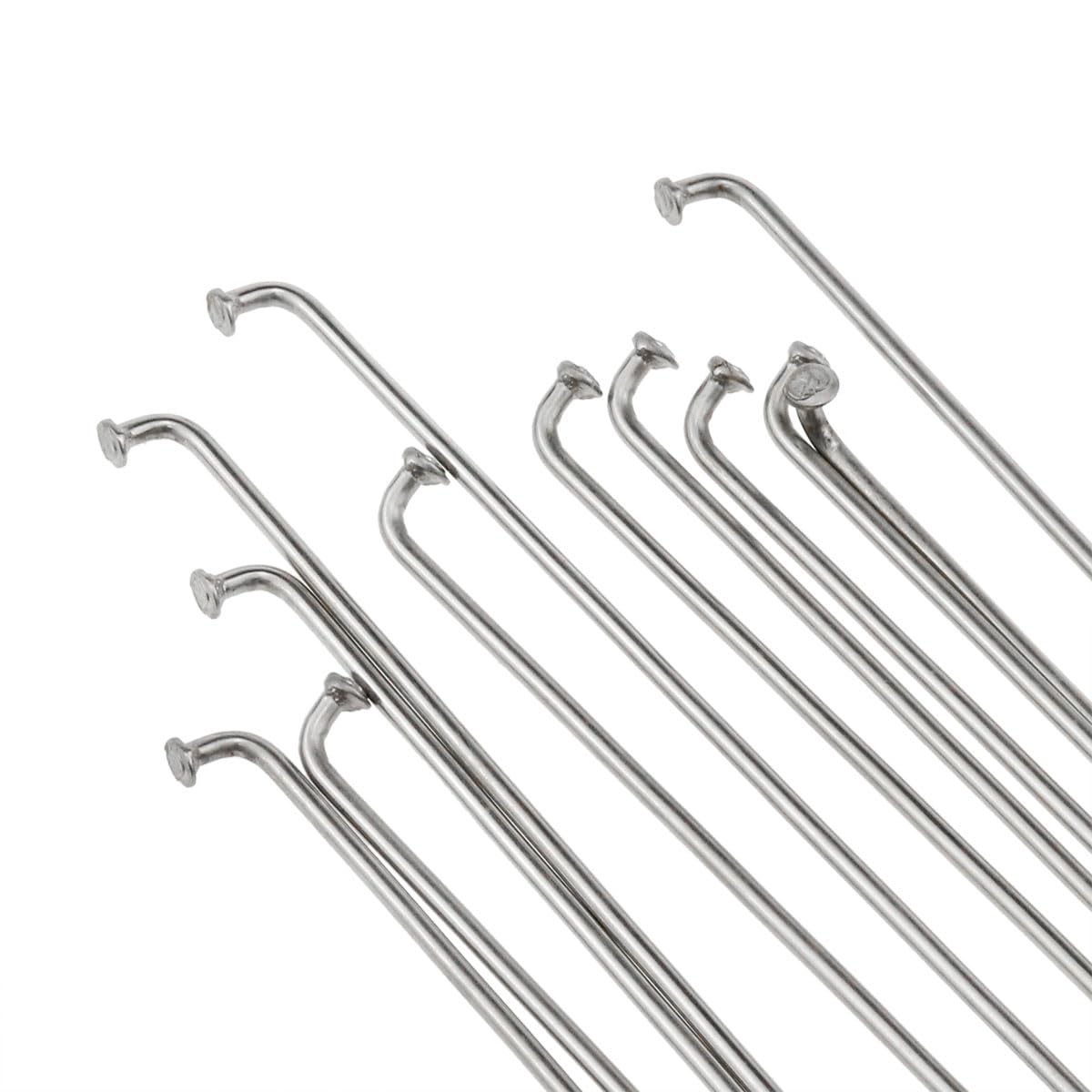 AYLIFU 12 PCS 14G Bicycle Stainless Steel Spoke 260mm Mountain Bike/Road Bike Spoke Belt 12mm Spoke Cap for Most Bikes Silver 5