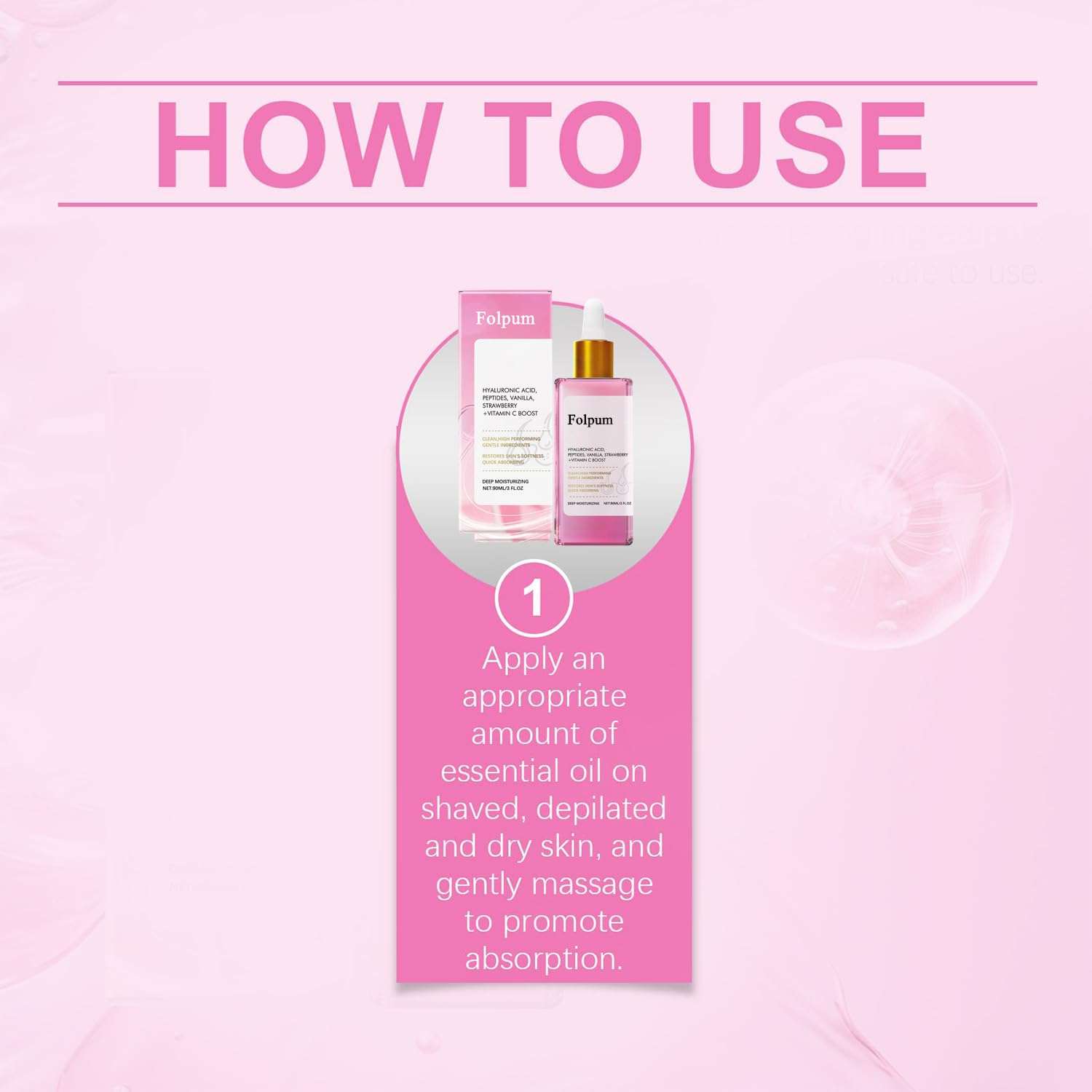 Strawberry After Shave Oil Women,Ingrown Hair Treatment,Smooths Skin,Natural Aftershave Oil, For All Skin Types（2PCS） 5