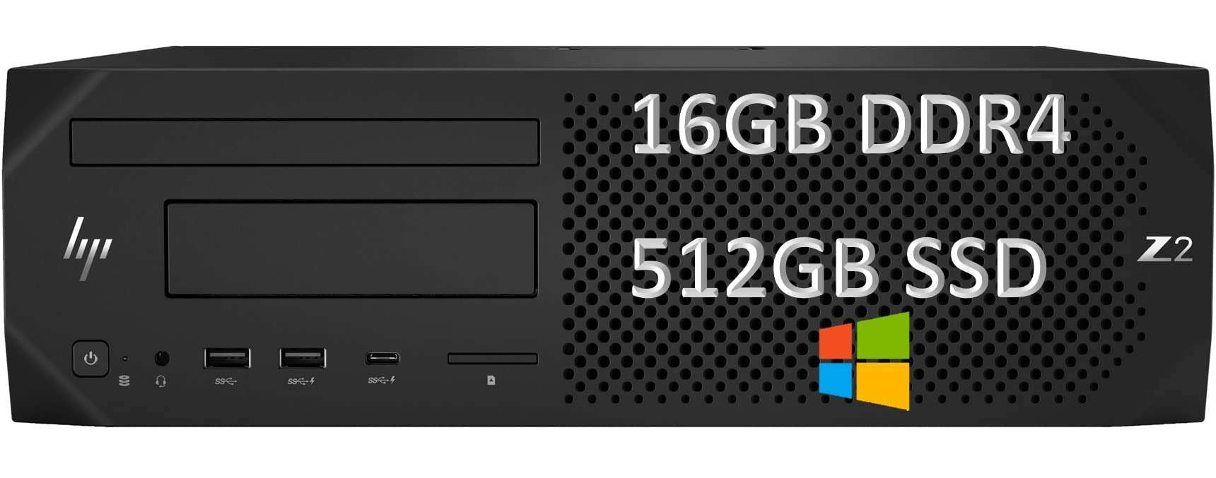 HP Z2 G4 SFF Small Form Factor Workstation Business Desktop (Intel 6-Core i5-8500 (Beats i7-10510U), 16GB DDR4 RAM, 512GB PCle SSD) No DVD, Keyboard, Mouse, Display Port, WiFi, Win 10 / 11 Pro 1