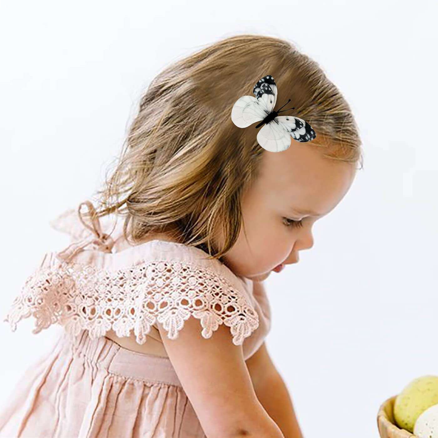 Glan 2 Pieces Butterfly Hair Claw Clips Butterfly Snap Hair Clips for Baby/Teens And Women Hair Styling Accessories (Multicolor) (M1) 3