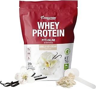 Evolution Advance Nutrition Fit & Slim Blend – Grass-Fed Whey Protein Powder for Easy Digestion, Keto-Approved, Non-GMO, Stevia Sweetened, Natural Flavor – 2 Pounds (Vanilla)