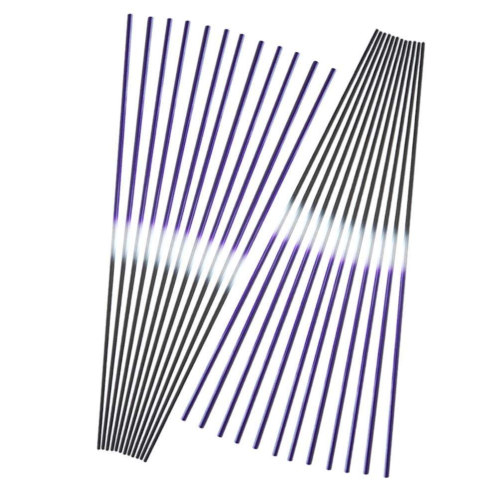 ZSHJGJR 30 Inch Pure Carbon Arrow Shaft ID 6.2mm Spine 250 300 350 400 450 500 550 600 Raw Bare Shaft Archery Carbon Shaft Tube for DIY Homemade Arrows 12pcs (Spine 400, Purple) 4