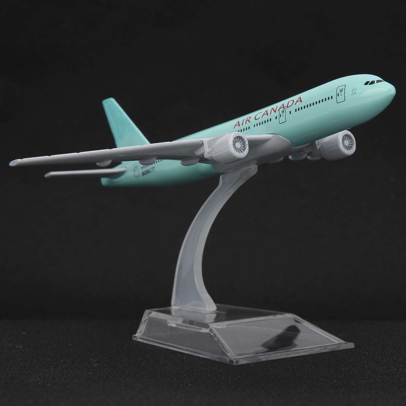 Fly Model, with Base Bracket Alloy Airplane Model, Beautiful Corrosion Resistance High Hardness for Kids Aviation Collection Office((Canada 777)) 6