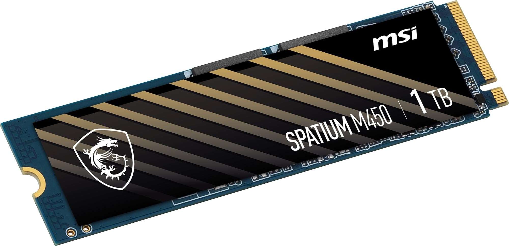 msi SPATIUM M450 PCIe 4.0 NVMe M.2 1TB V1 Internal Gaming SSD up to 3400MB/s 3D NAND 4