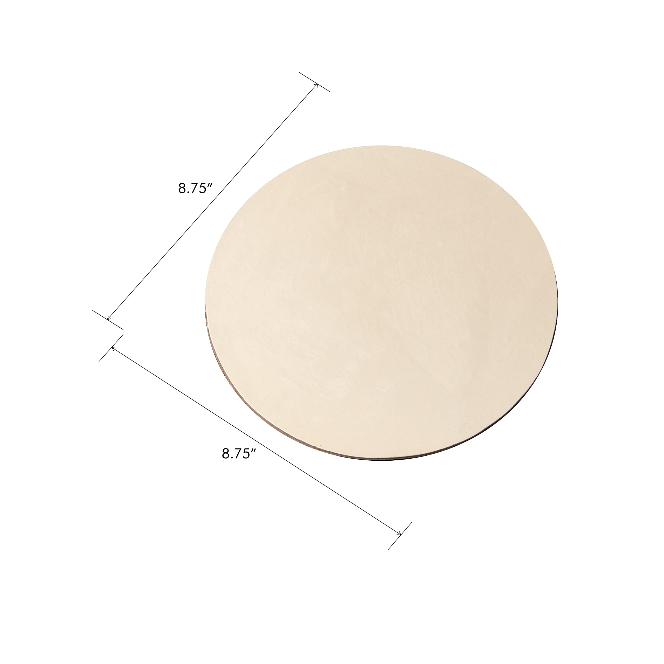 Pack of 100 Confectioner's Choice MDF Round Cake Base Covered With Paper And Food Grade Lamination Diameter-8.75 Inches Colour-Gold 5