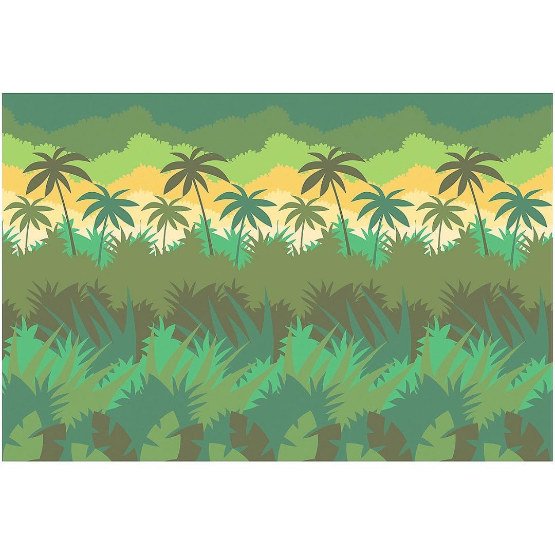 Fun Express - Jungle Journey Background - Party Decor - Wall Decor - Scene Setters - VBS Vacation Bible School Supplies/Decor - 2 Pieces