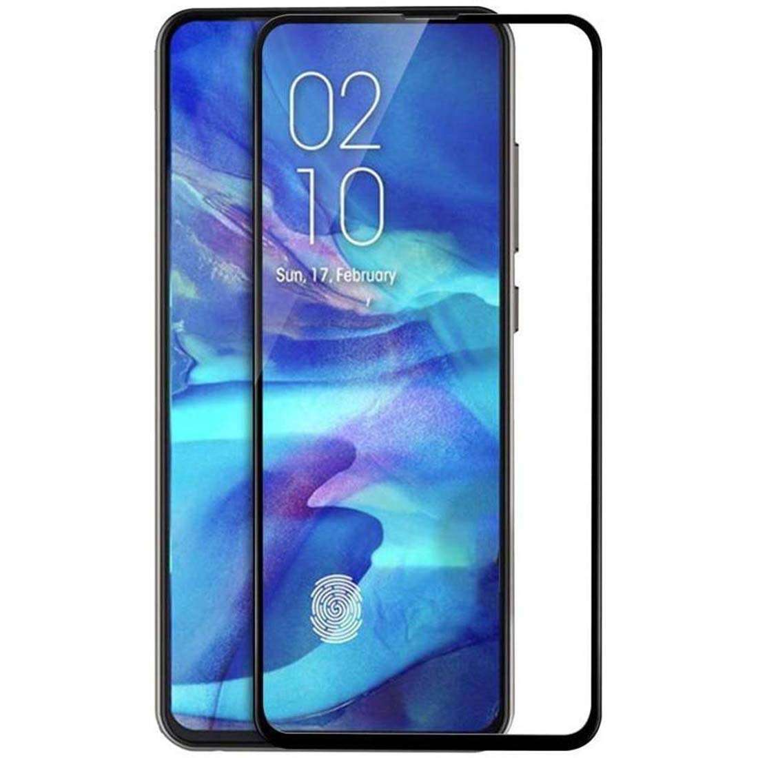 Casotec 9H Hardness, Edge to Edge Curved Border Tempered Glass Screen Protector (Unbreakable Edges) for Samsung Galaxy A90 - Black 4