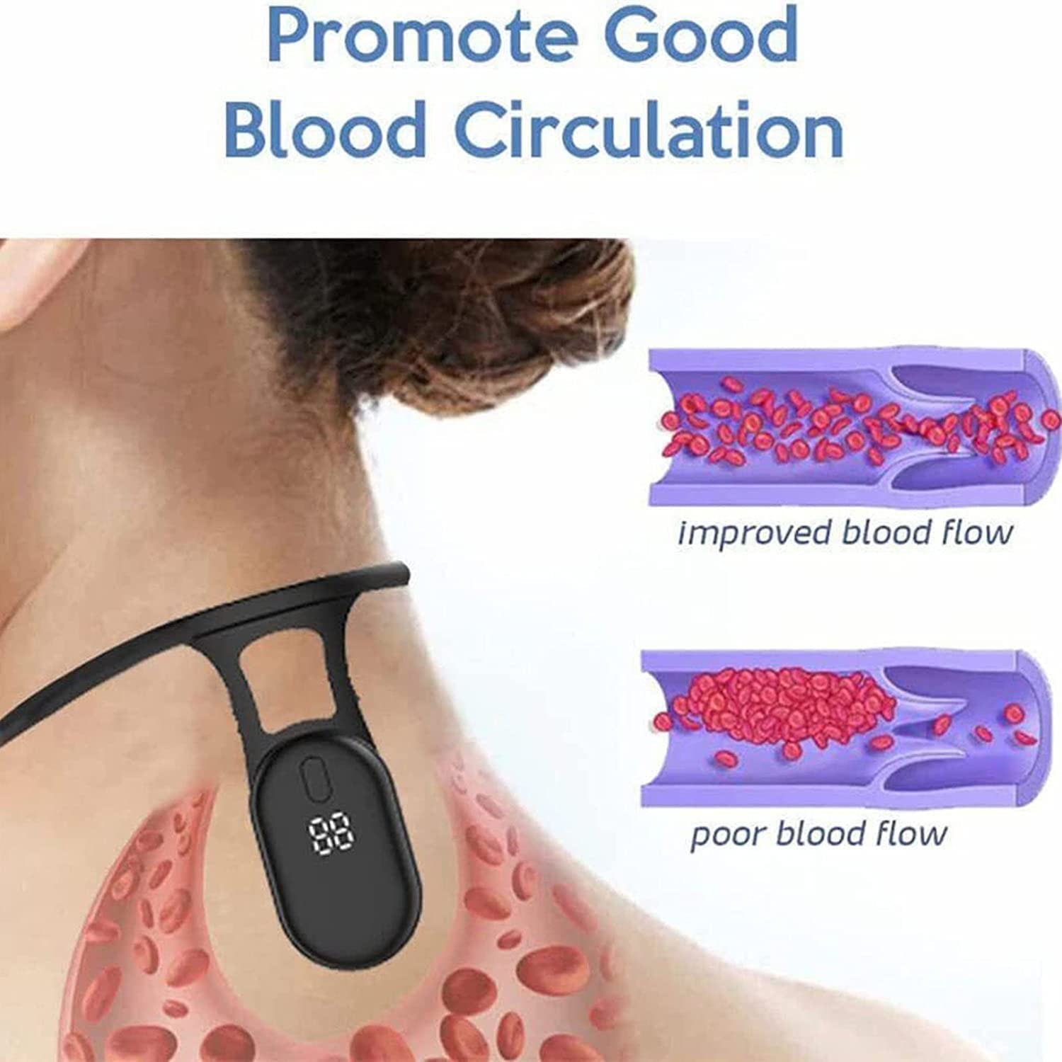 IZAKOV SLIMORY Ultrasonic Portable Lymphatic Soothing Body Shaping Neck Instrument, Mericle Ultrasonic Portable Lymphatic Soothing Body Shaping Neck Instrument (1pcs-Black) 5