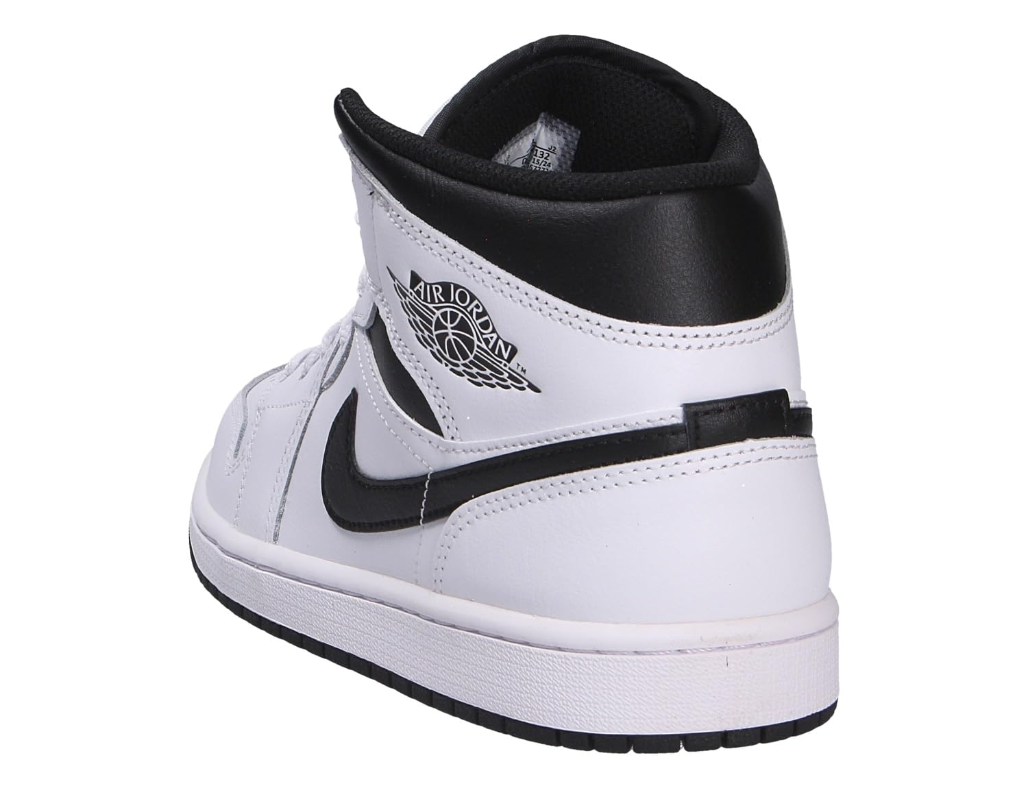 Jordan Men's 1 Mid White/Black-White-Black (DQ8426 132) - 10.5 3