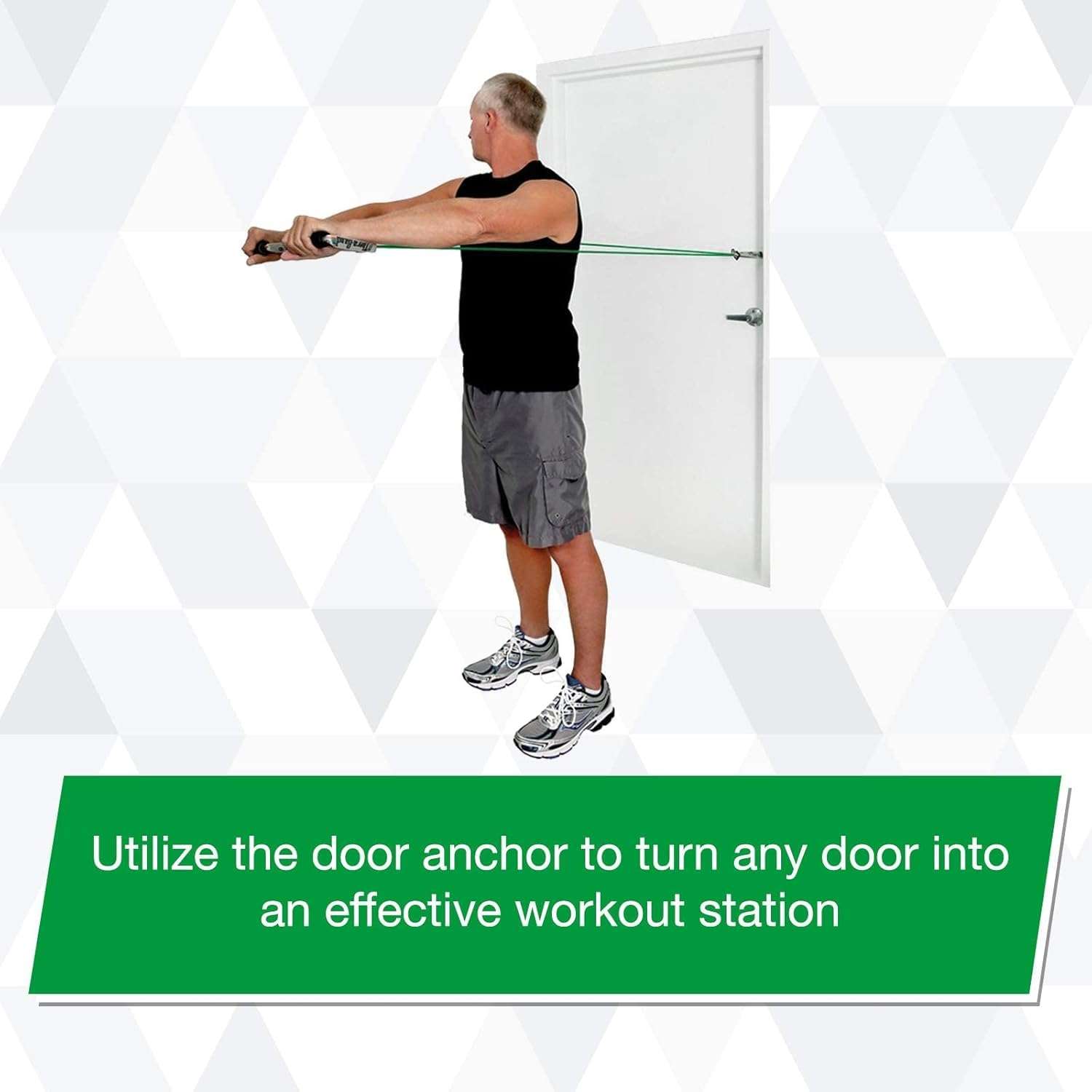 THERABAND Resistance Tubing with Soft Handles, Green, Heavy Level, 48" Latex Stretch Resistance Bands for Exercise, Professional Workout Bands for Upper & Lower Body, Color-Coded Levels 3