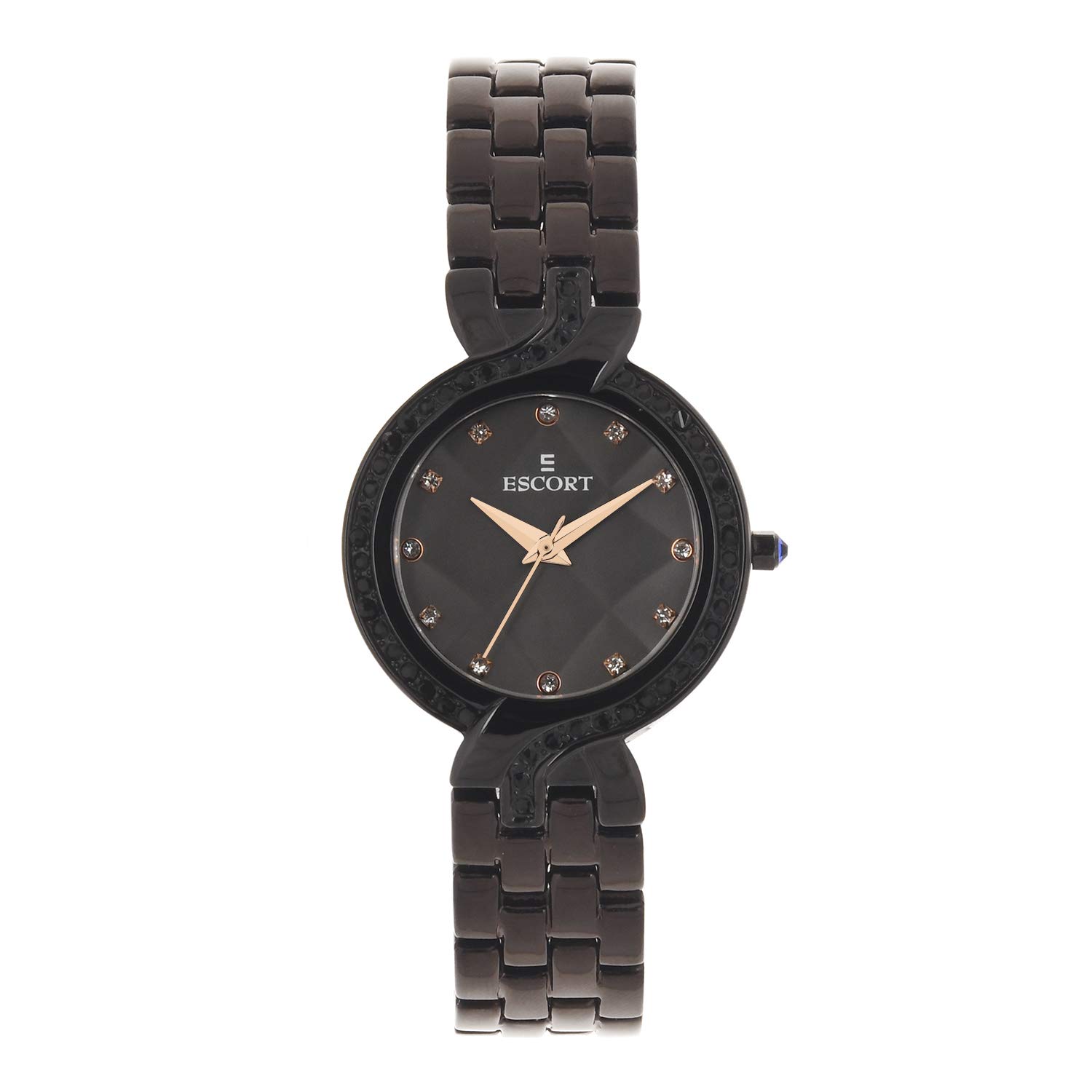 Escort Analog Black Dial Women's Watch-E-1850-677BM 2