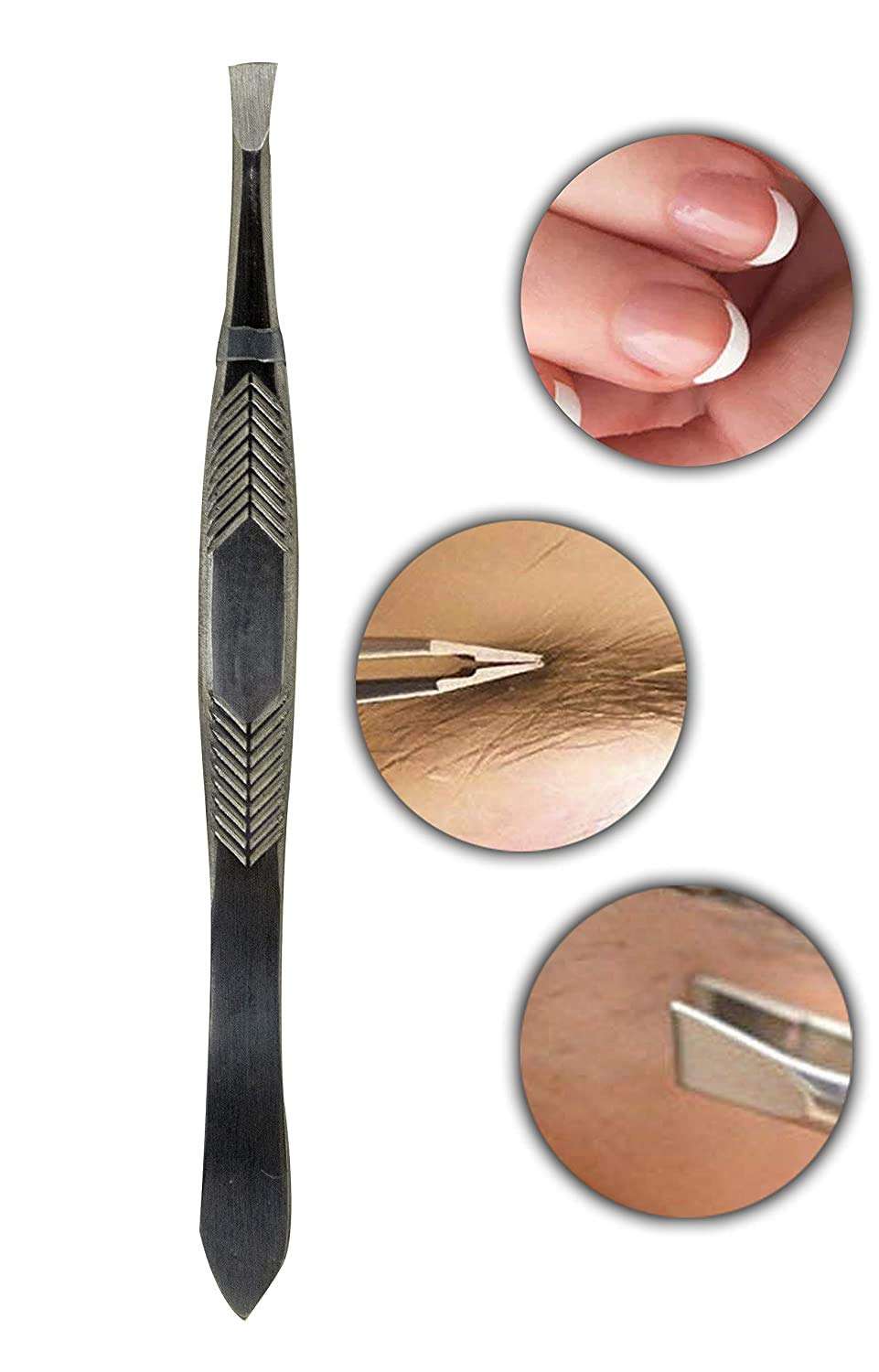 Raaya Facial Cosmetic Tool, Scissors With Pluckre,For Women And Girls, 30 Grams, Golden, Pack Of 1 3