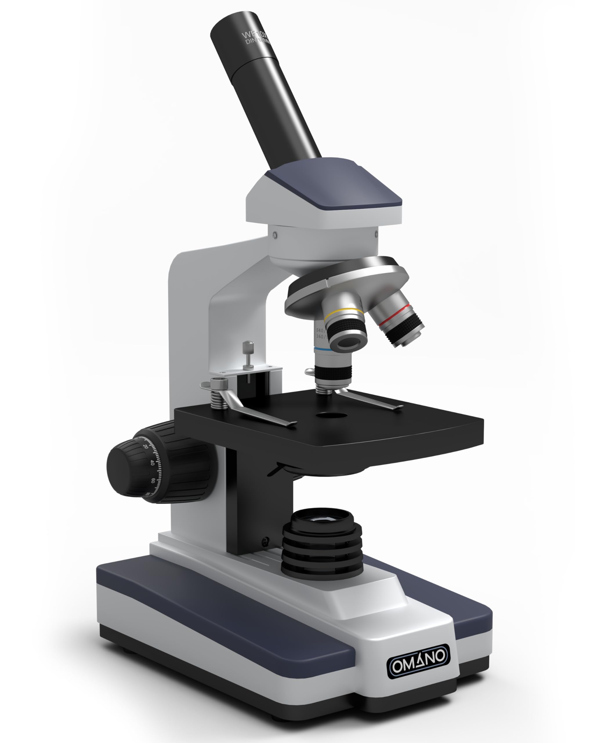 Omano Discovery Professional Microscope Set for College Students - Inspire STEM Learning - Compound Microscope Kit with 40x, 100x, 400x Magnification 1