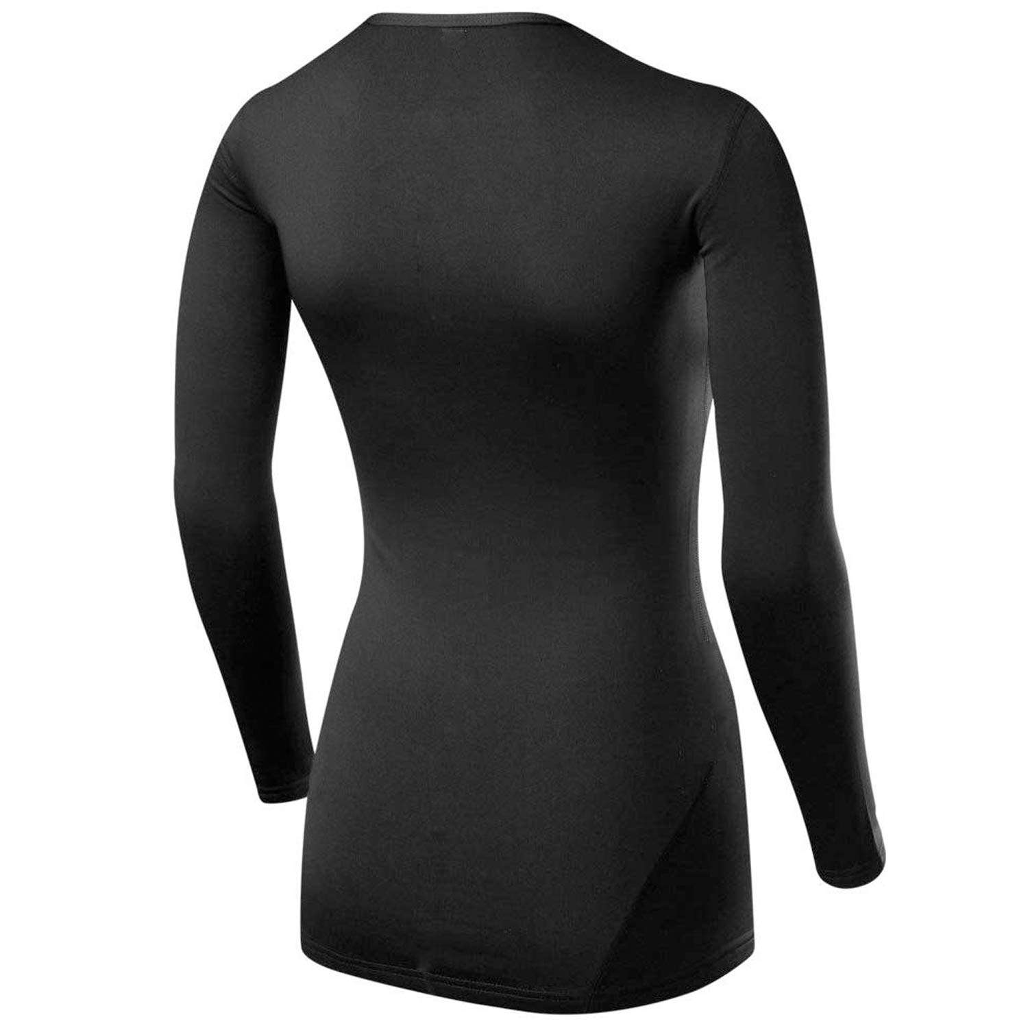 5 O' CLOCK SPORTS Women Compression T-Shirt, Top Full Sleeve Plain Athletic Fit Multi Sports Cycling, Cricket, Football, Badminton, Gym, Fitness & Other Outdoor Inner Wear (Black) Medium 2