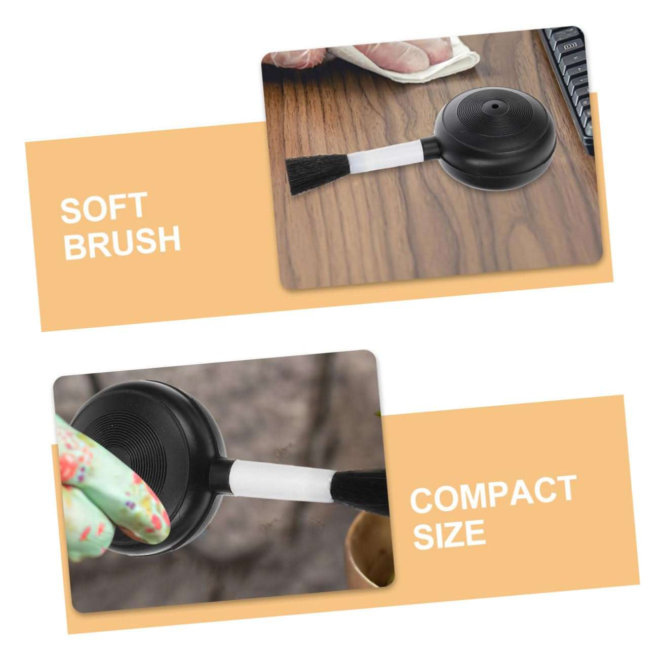 PLAFOPE 6 Pcs Air Ball Lens Cleaner Blower Bulb Pumps Blower Keyboard Cleaner Air Spray Keyboard Spray Dust Cleaner Succulent Cleaner LCD Screens Blower Cleaner Kit Plastic Black 3