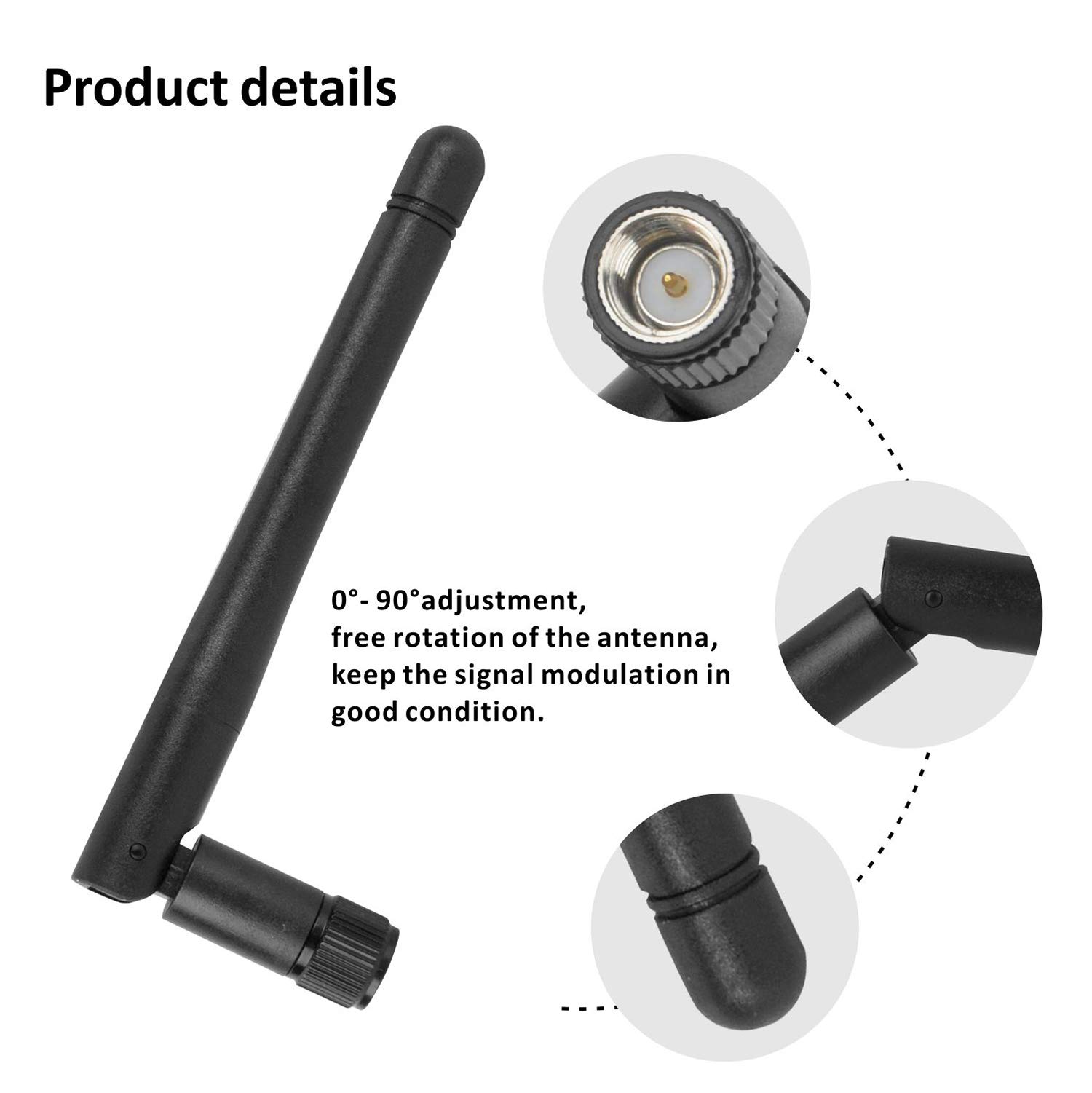 Gowoops SX1276 LoRa Radio Wireless 862-930MHz 915MHz UART Serial Module Transmitter Receiver + 915Mhz 3dBi SMA Antenna, Compatible with Arduino STM32 51 Single Chip Microcomputer 6